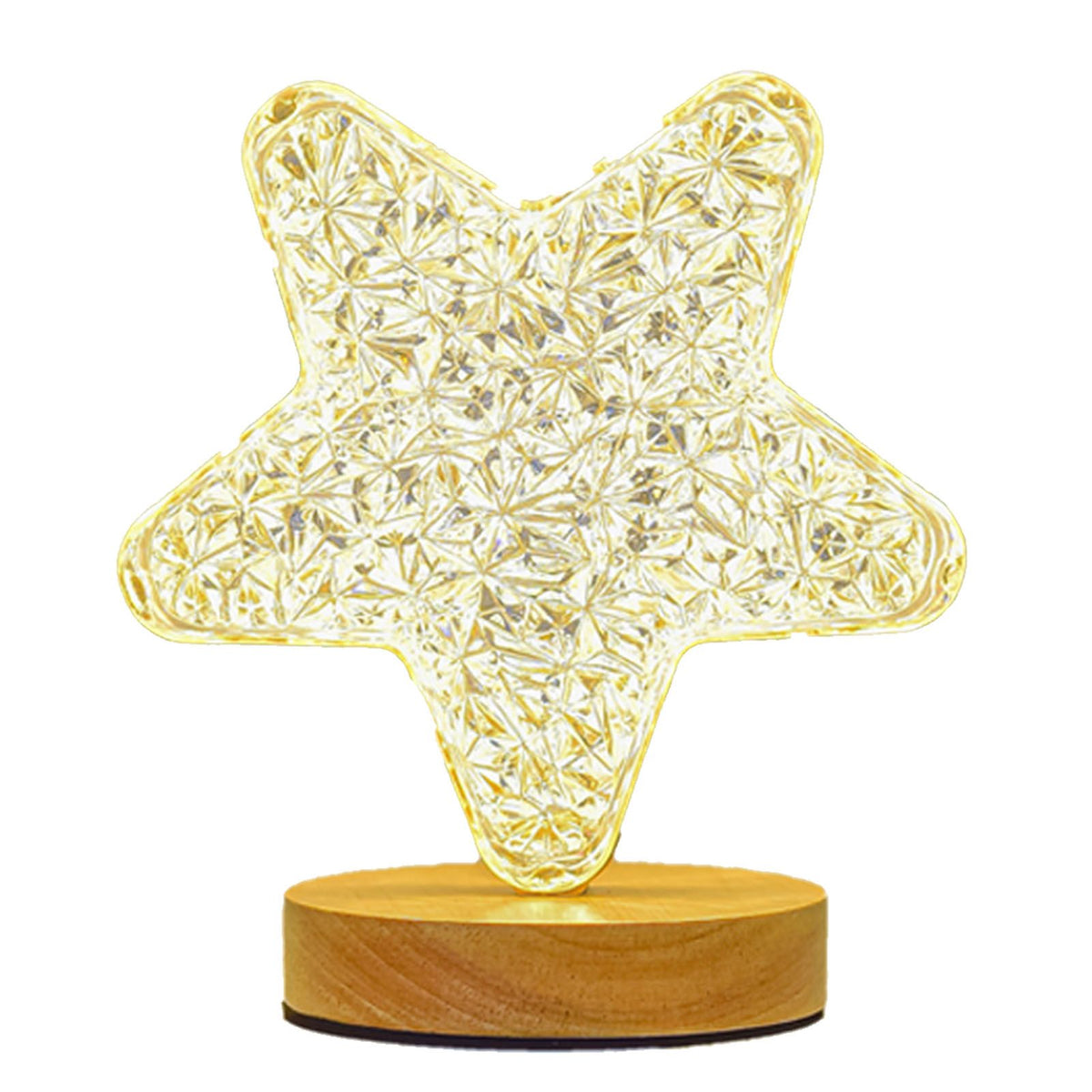 Decorative Table Lamp Bedside Night Light Romantic Table Lamps Innovative Ornaments for Bedroom Star Style
