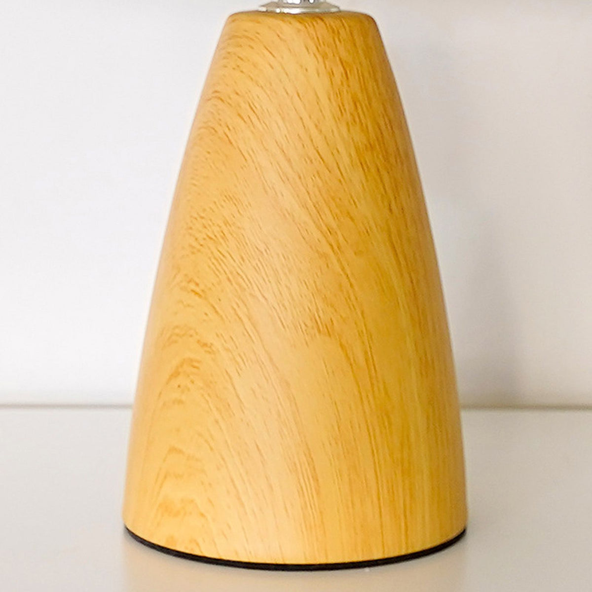 Table Lamp Pleated 3 Color Remote Control Dimmable Bedroom Bedside Night Light Retro Nordic Imitation Wood Grain creamy White