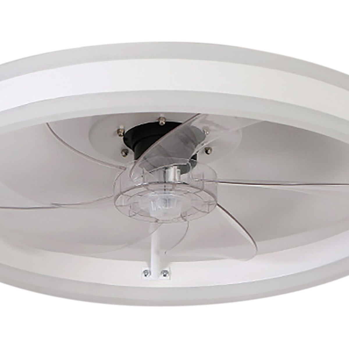 Ceiling Fan Light Lamp Variable Frequency 3000 4000 6500K Stepless Dimming Adjustable Silent for Bedroom Round L 110V