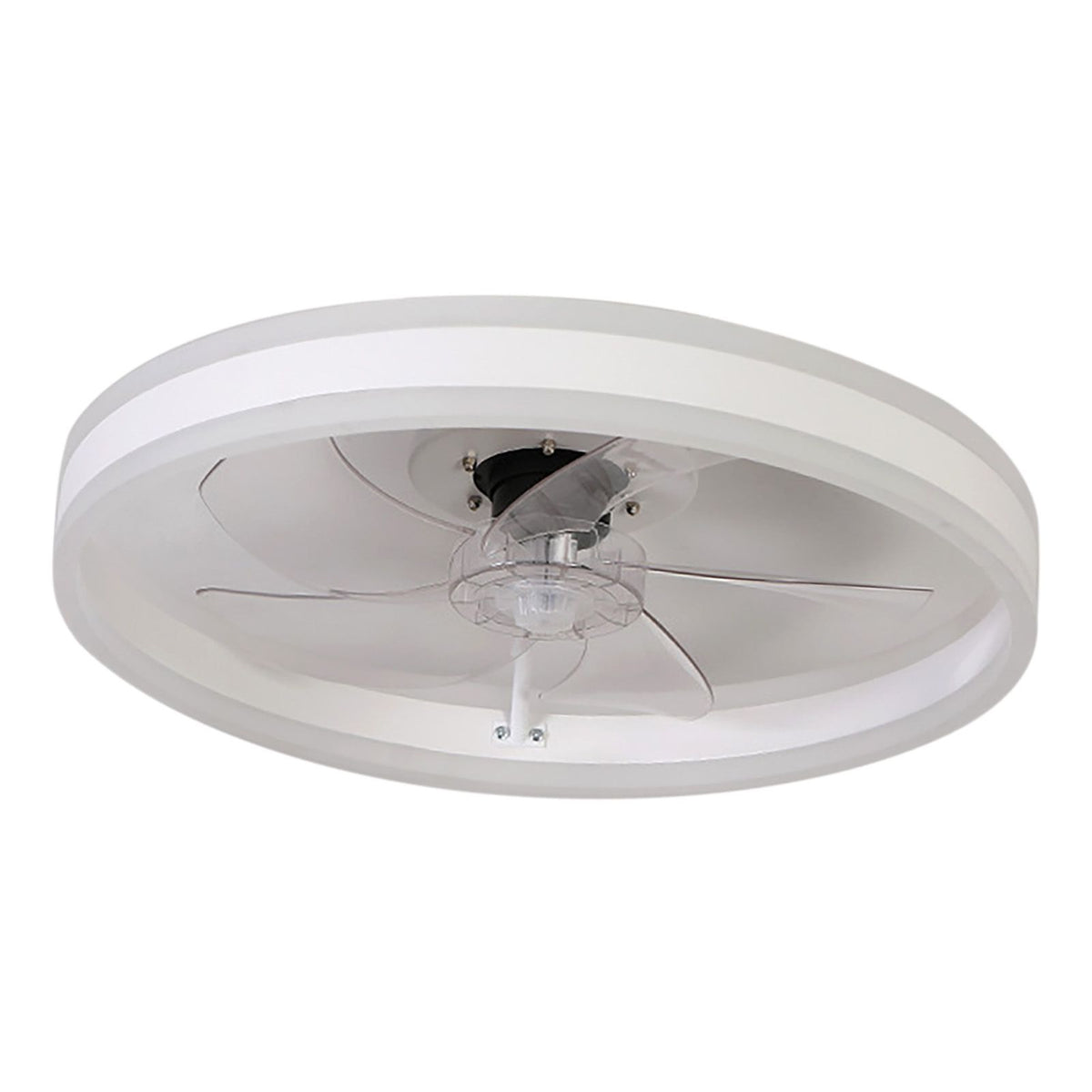 Ceiling Fan Light Lamp Variable Frequency 3000 4000 6500K Stepless Dimming Adjustable Silent for Bedroom Round L 110V