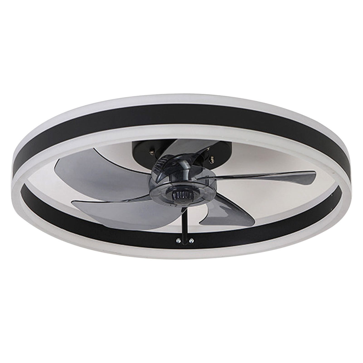 Ceiling Fan Light Lamp Variable Frequency 3000 4000 6500K Stepless Dimming Adjustable Silent for Bedroom Round L 110V