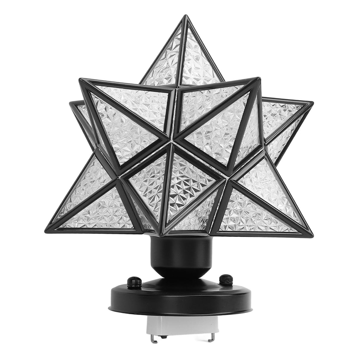 Flush Mount LED Ceiling Light 12W 3 Color Temperature E26 Bulb Hanging Ceiling Pendant Light for Living Room Bedroom 100‑265V Black