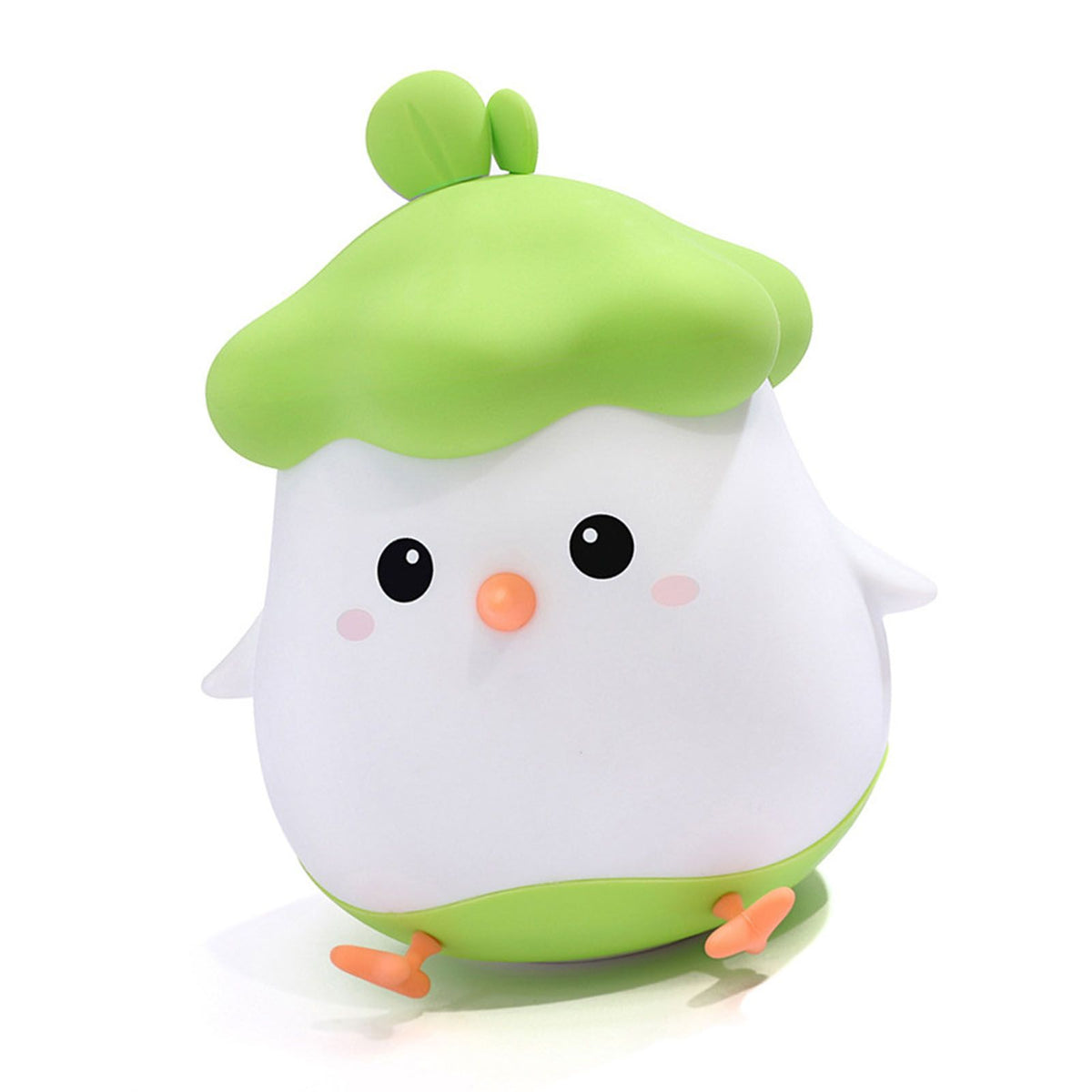 Cute LED Night Light Tap Control Rechargeable Decorative Vegetable Chicken Shape Bedside Lamp for Bedroom Kids Room