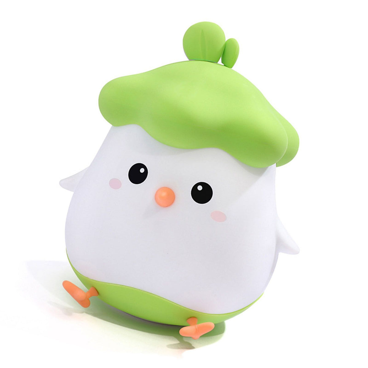 Cute LED Night Light Tap Control Rechargeable Decorative Vegetable Chicken Shape Bedside Lamp for Bedroom Kids Room