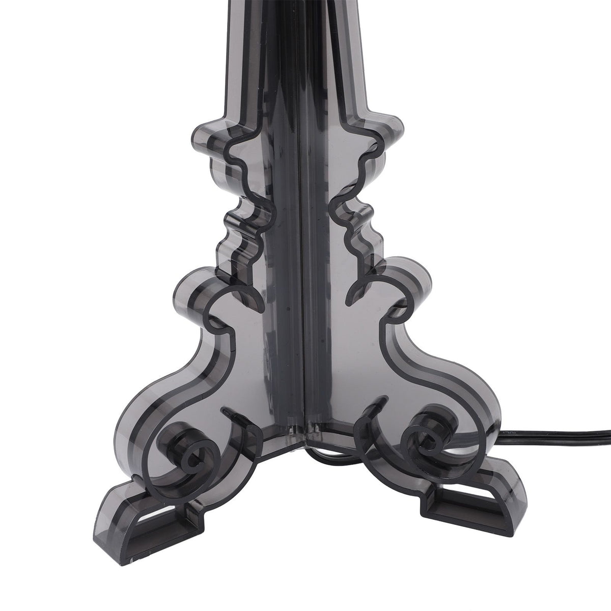 Transparent Acrylic Bedside Table Lamp Contemporary Baroco Style Reading Desk Light Nightstand Lamp for Living Room Bedroom Office