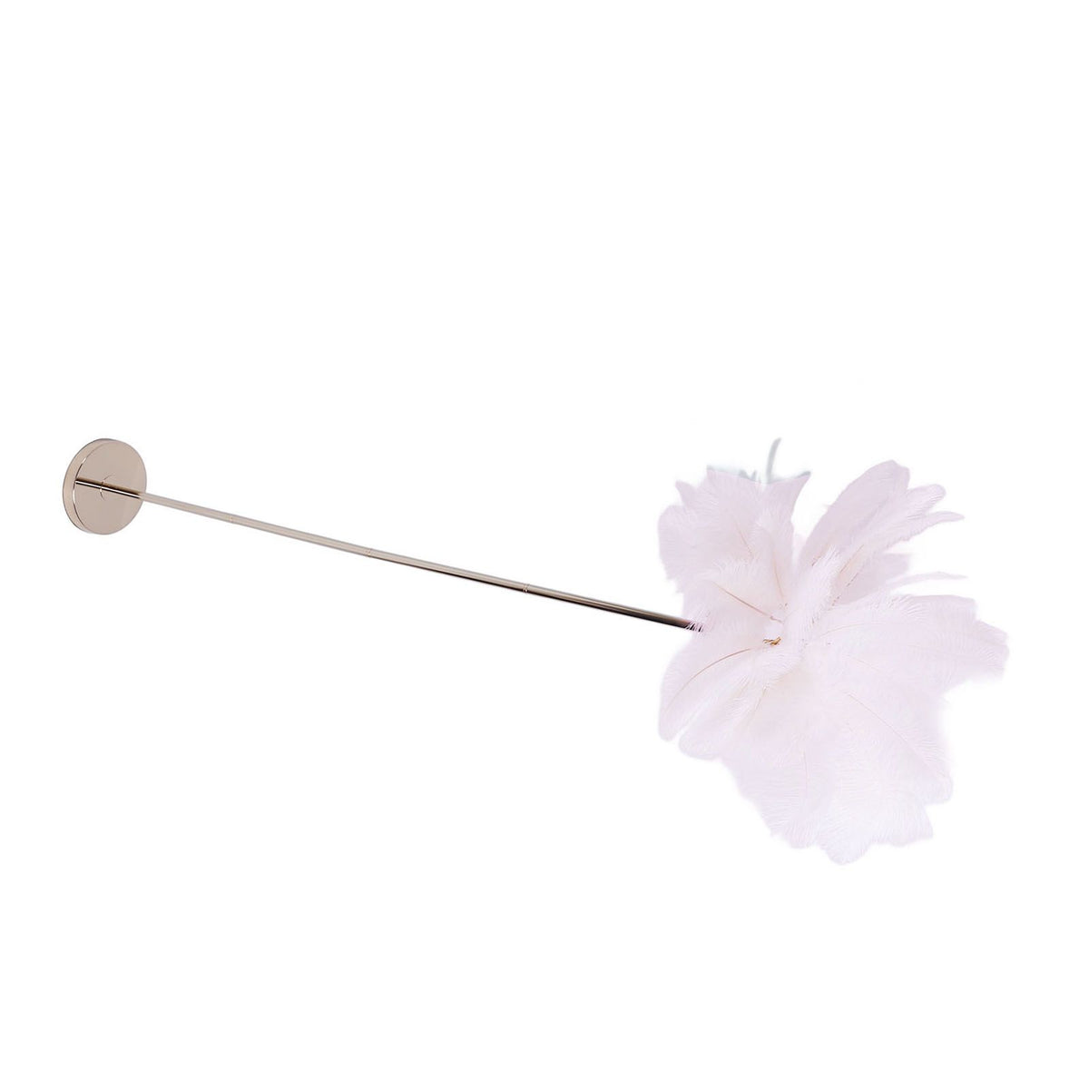 Ostrich Plume Floor Lamp Iron Art 61 Inch LED USB Stepless Dimmable Modern Decorative Standing Lamp for Bedside Living Room Pink