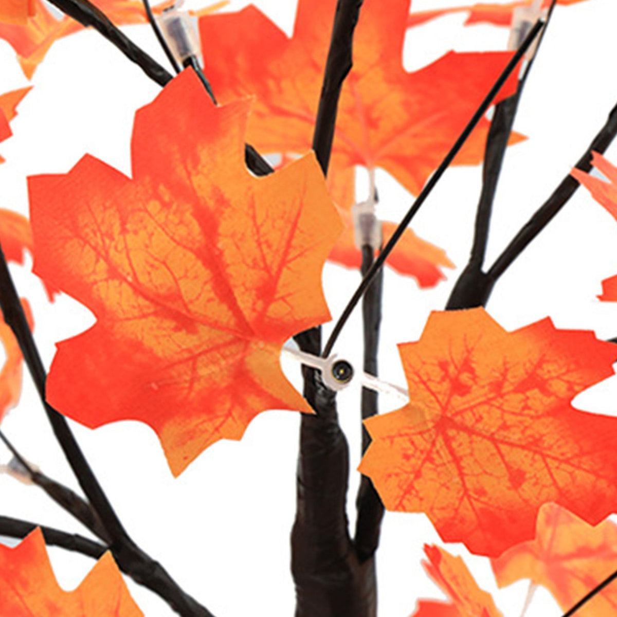 LED Maple Tree Lamp Multi Color Lighting Adjustable Brightness LED Lighted Maple Tree Decoration Black