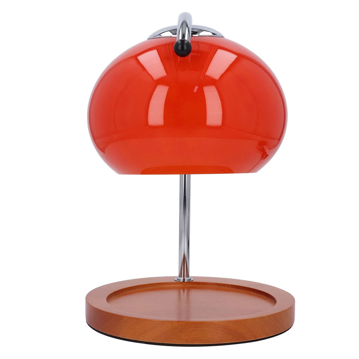Candle Warmer Lamp with Timer Retro Solid Wood Glass Safe Warm Light Dimmable Electric Candle Lamp Warmer for Desktop Home Decoration Orange
