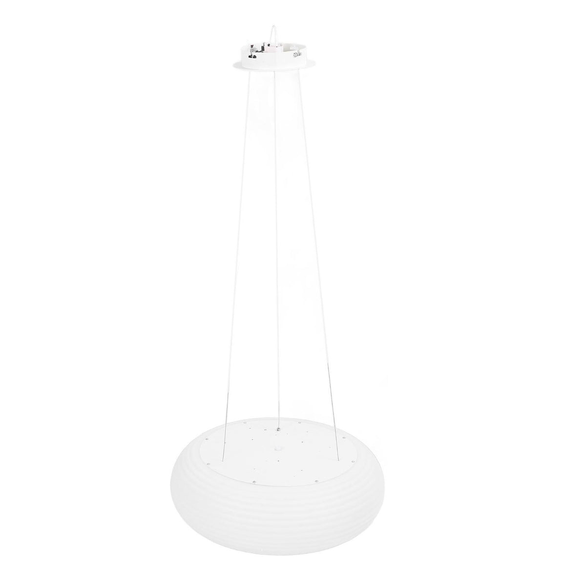 Pendant Light Round Milky White PC Lampshade LED Height Adjustable 3 Color Temperature Stepless Dimmable Modern Hanging Lamp for Kitchen Island