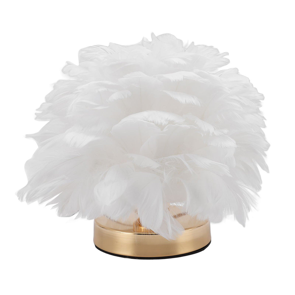 Plume Bedside Table Lamp E27 Decorative Modern Plume Night Light Nightstand Lamp for Living Room Bedroom Wedding Decor White