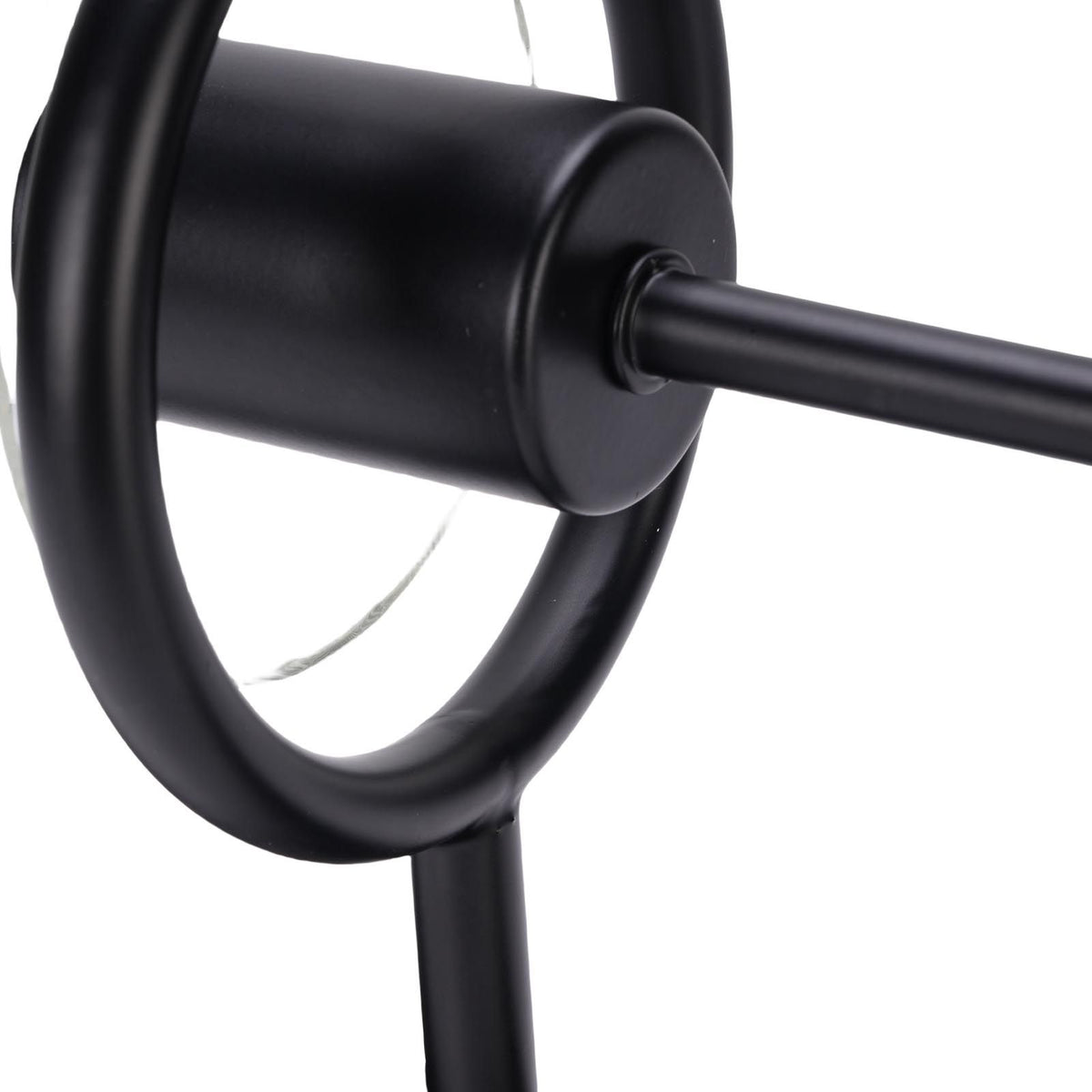 Black Wall Sconce Light Modern Indoor Wall Light Fixture with Clear Glass Shade for Dining Room Coffee Shop Hotel Bedroom Living Room Hallway