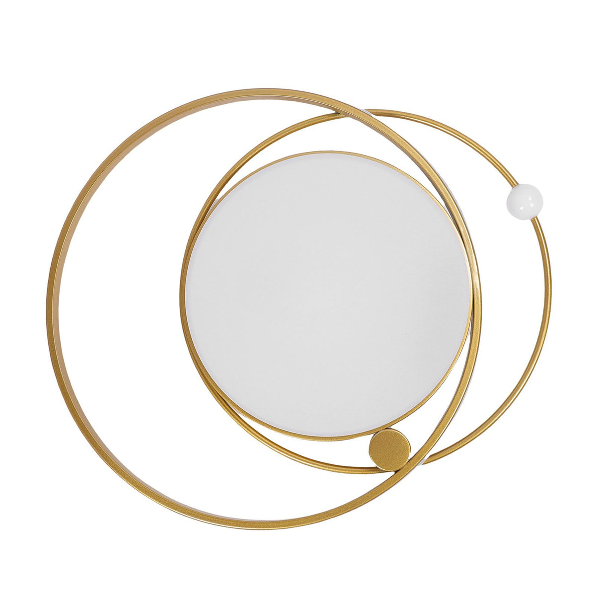 Modern LED Ceiling Light Dimmable Flush Mount Ceiling Lamp with Remote Control for Bedroom Living Room Dining Room Kitchen Gold