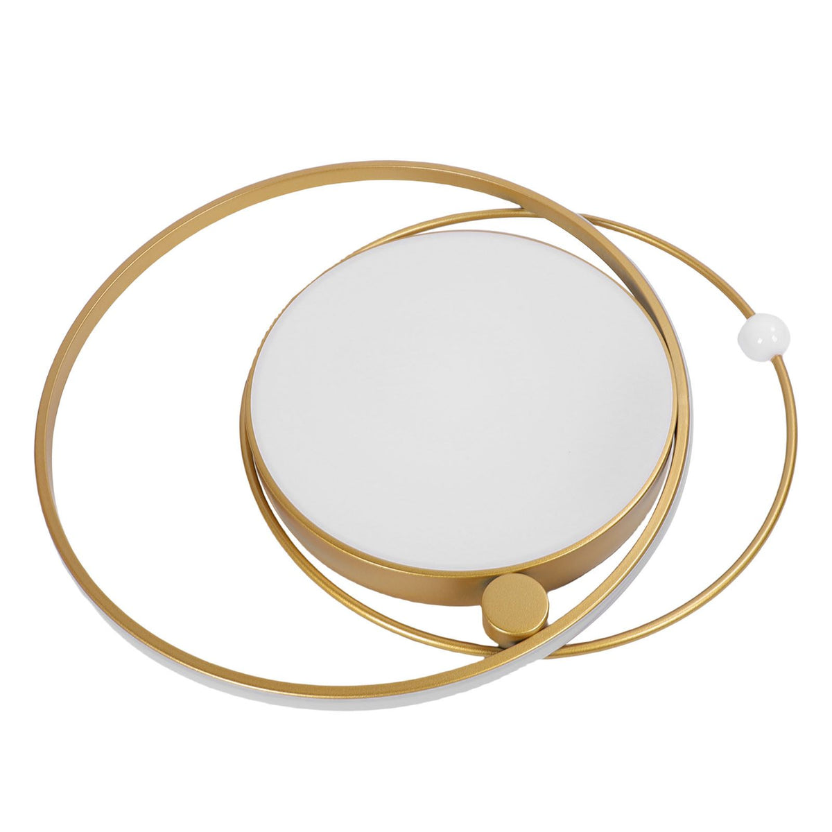 Modern LED Ceiling Light Dimmable Flush Mount Ceiling Lamp with Remote Control for Bedroom Living Room Dining Room Kitchen Gold