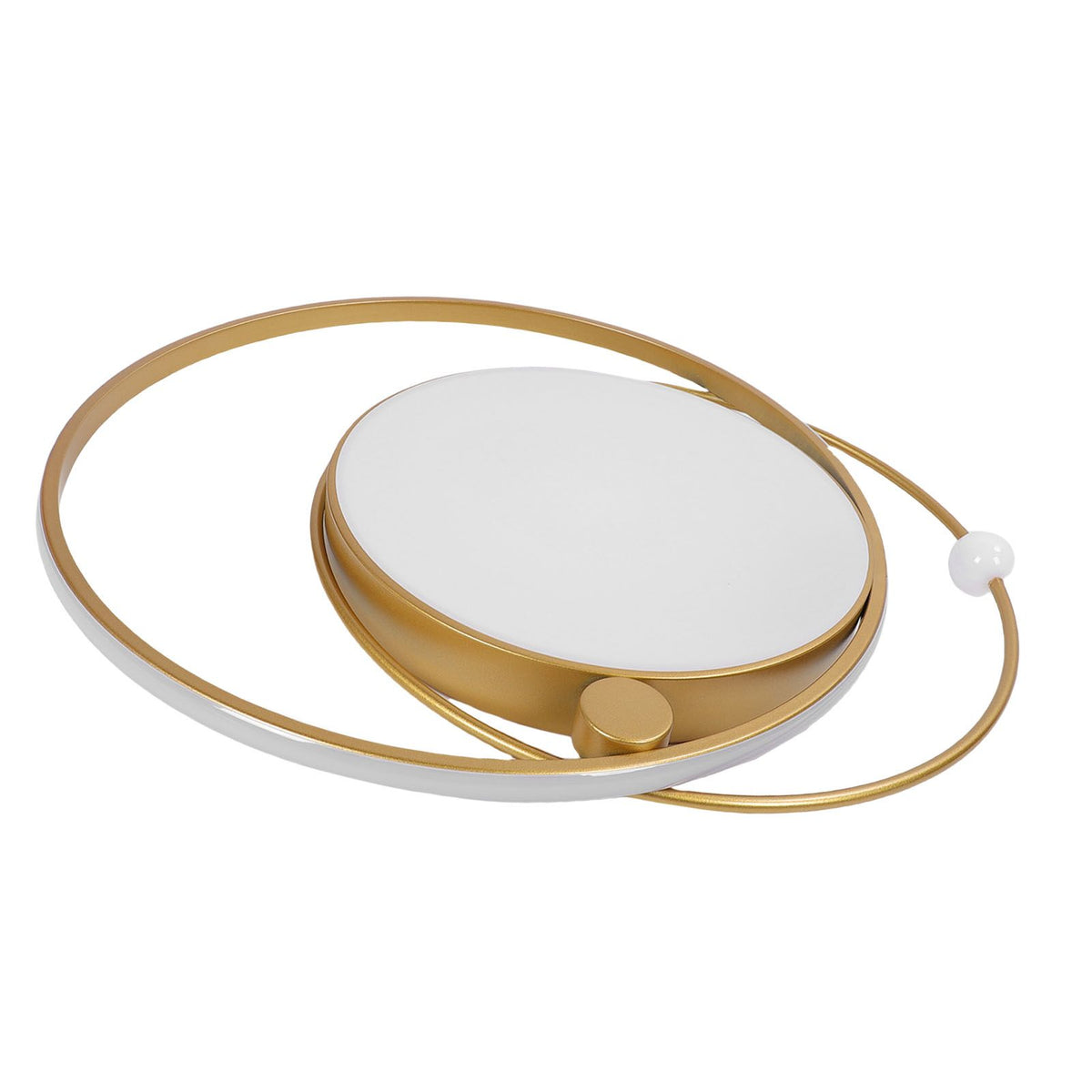 Modern LED Ceiling Light Dimmable Flush Mount Ceiling Lamp with Remote Control for Bedroom Living Room Dining Room Kitchen Gold