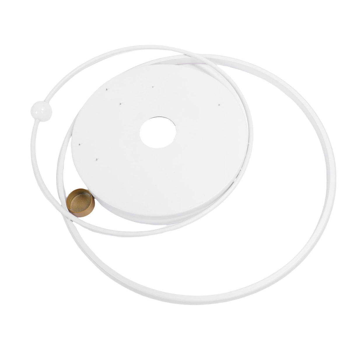 Modern LED Ceiling Light Dimmable Flush Mount Ceiling Lamp with Remote Control for Bedroom Living Room Dining Room Kitchen White