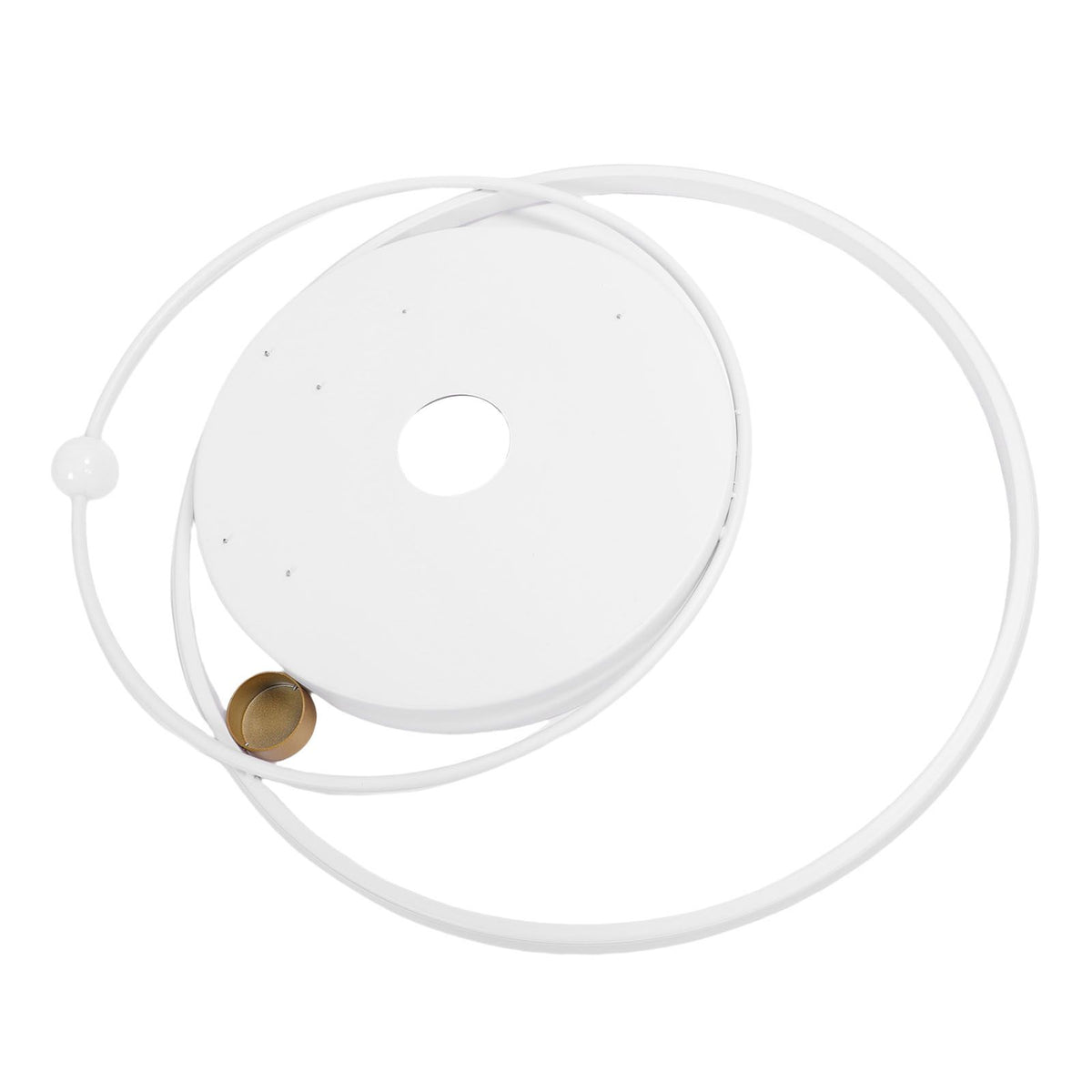 Modern LED Ceiling Light Dimmable Flush Mount Ceiling Lamp with Remote Control for Bedroom Living Room Dining Room Kitchen White