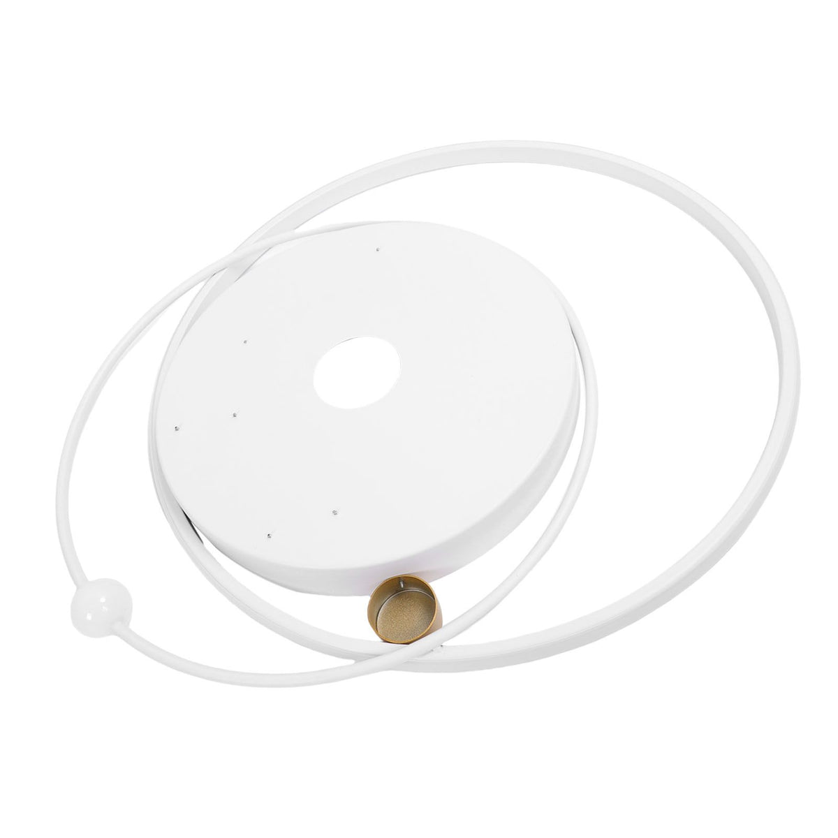 Modern LED Ceiling Light Dimmable Flush Mount Ceiling Lamp with Remote Control for Bedroom Living Room Dining Room Kitchen White