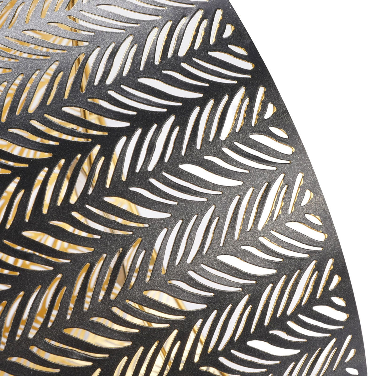 Metal Lampshade E14 E27 Iron Cylinder Shape Hollow Out Leaf Decorative Lamp Shade for Table Wall Ceiling Lamp Black and Gold