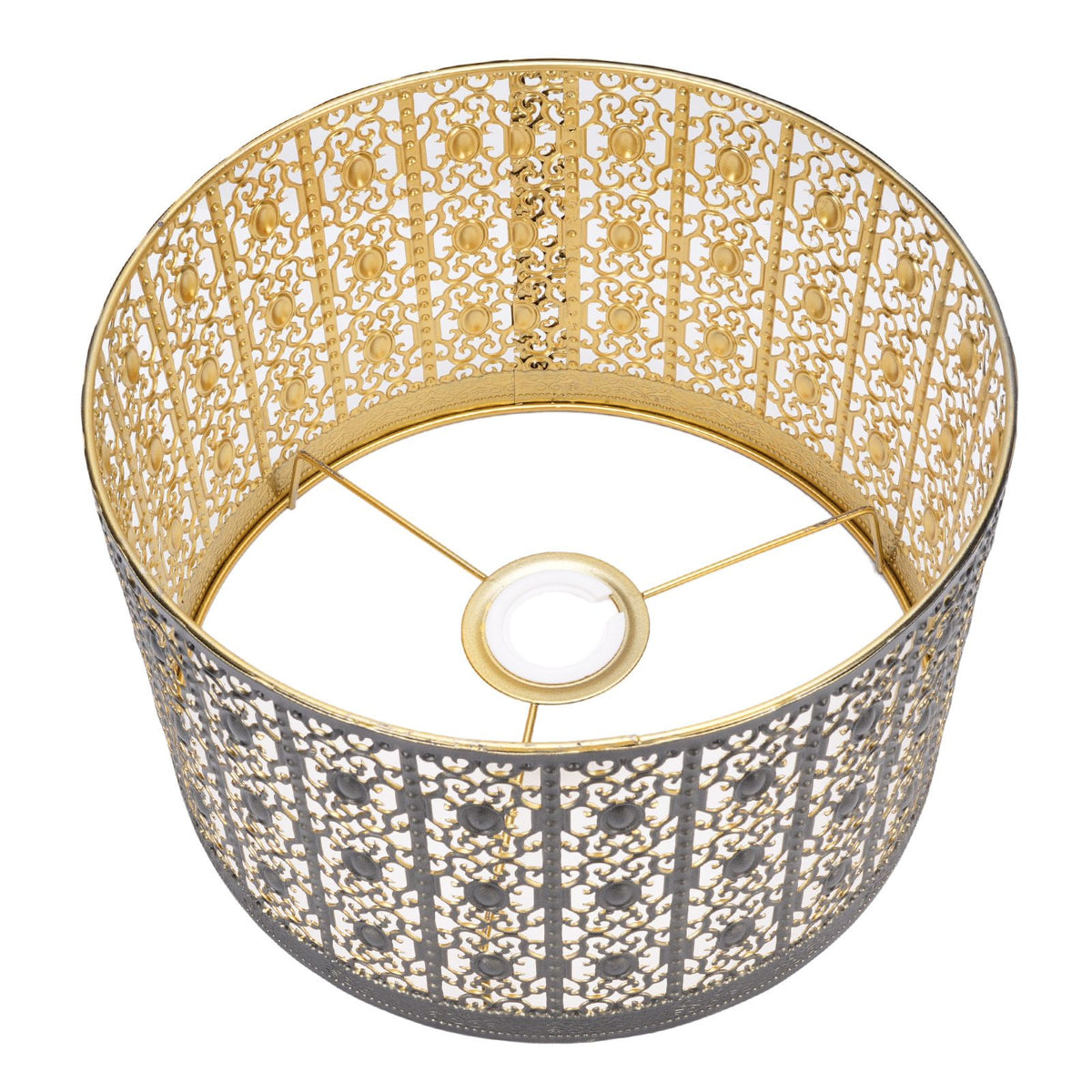 Metal Lamp Shade High Light Transmittance Modern Decorative Hollow Iron Lampshade for E14 E27 Bulbs