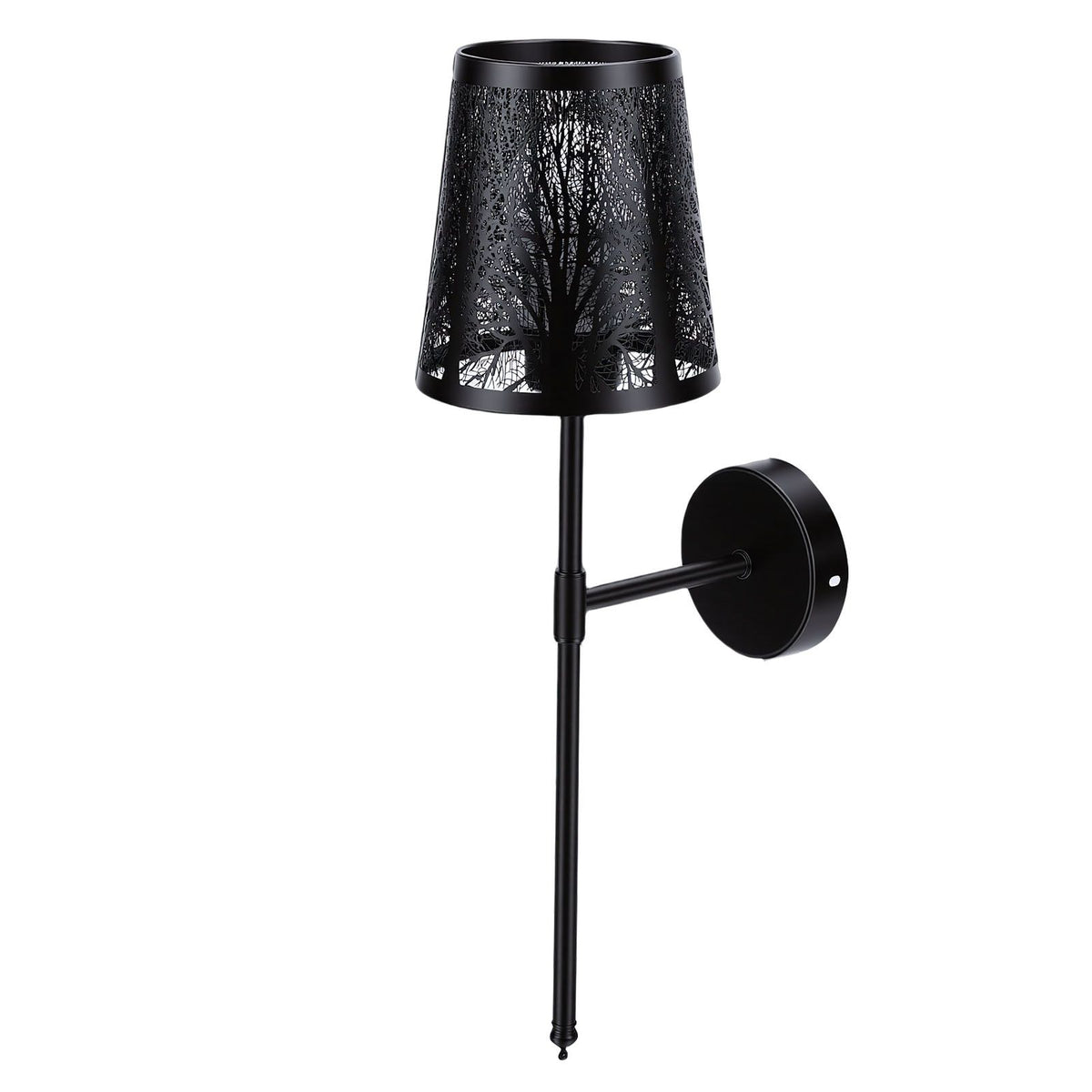 Wall Sconce Rechargeable Dimmable RGB Wall Light Hollow Out Bedside Light with Remote Control for Bedroom