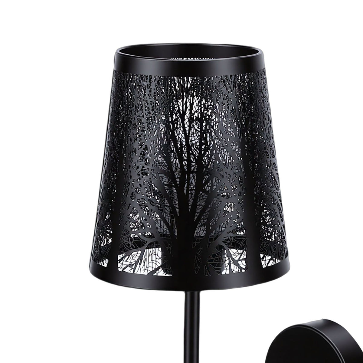 Wall Sconce Rechargeable Dimmable RGB Wall Light Hollow Out Bedside Light with Remote Control for Bedroom