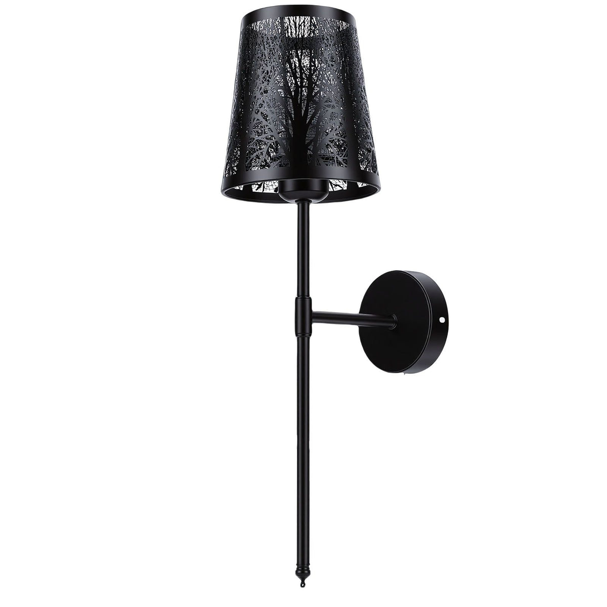 Wall Sconce Rechargeable Dimmable RGB Wall Light Hollow Out Bedside Light with Remote Control for Bedroom