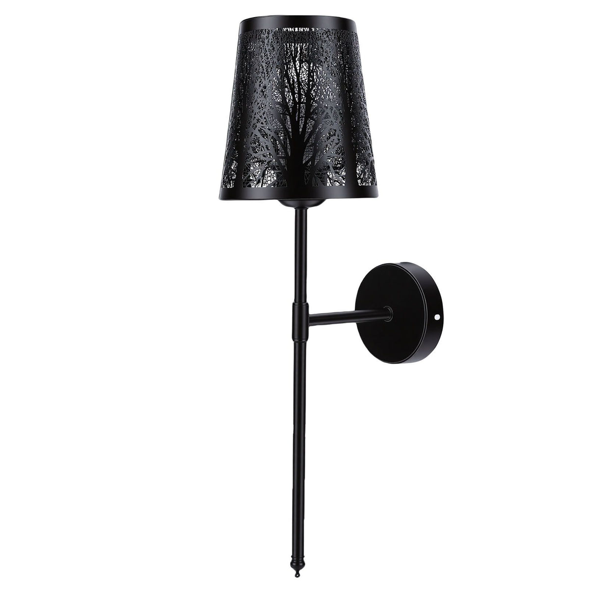 Wall Sconce Rechargeable Dimmable RGB Wall Light Hollow Out Bedside Light with Remote Control for Bedroom