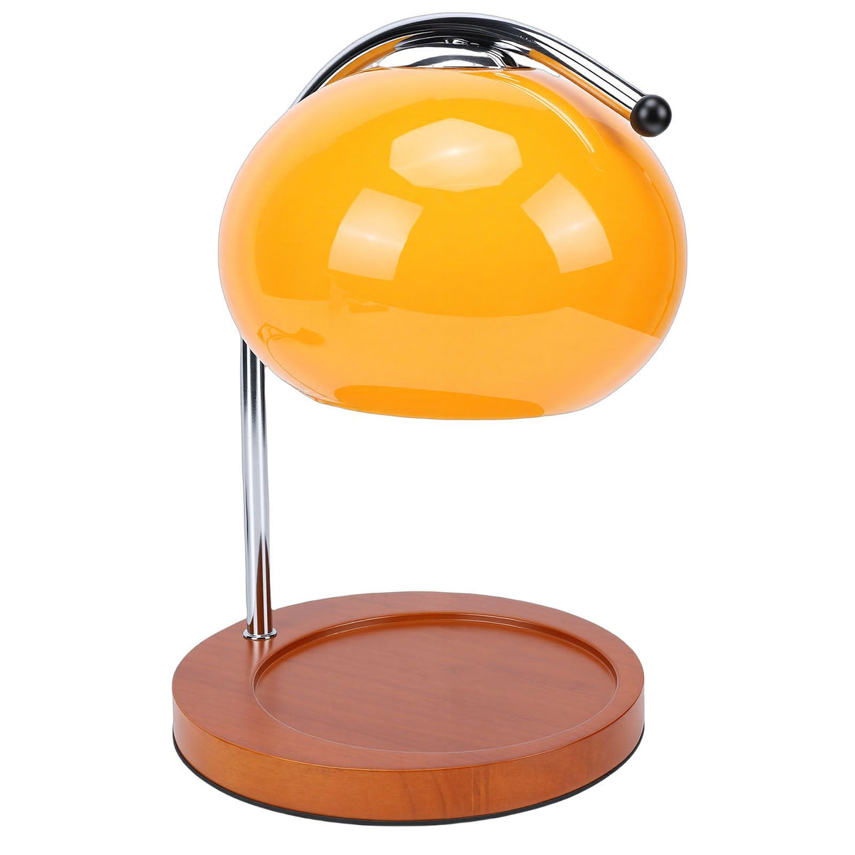 Candle Warmer Lamp Adjustable Temperature Dimmable Glass Candle Melting Desk Lamp Bedroom Decorative Light Orange