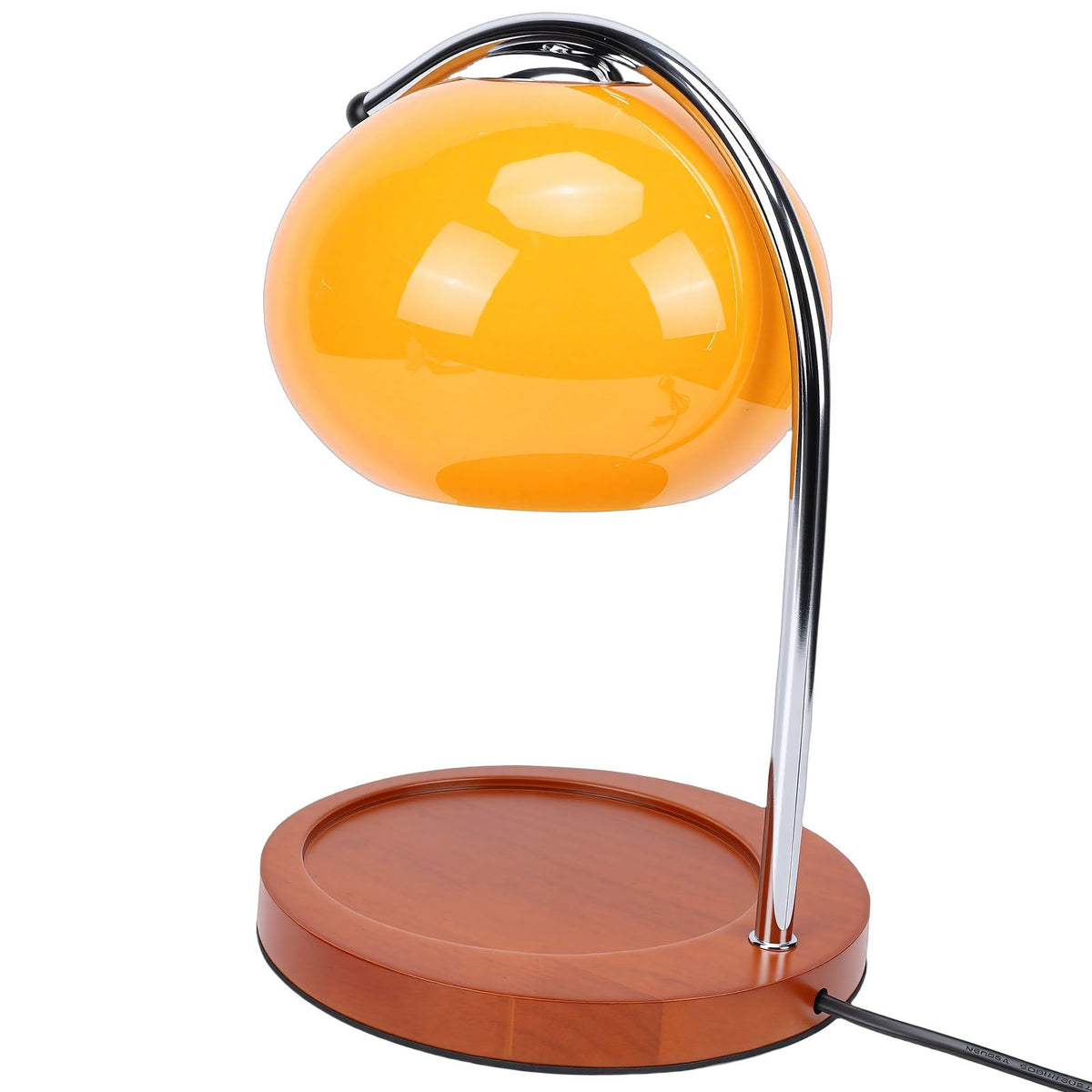 Candle Warmer Lamp Adjustable Temperature Dimmable Glass Candle Melting Desk Lamp Bedroom Decorative Light Orange