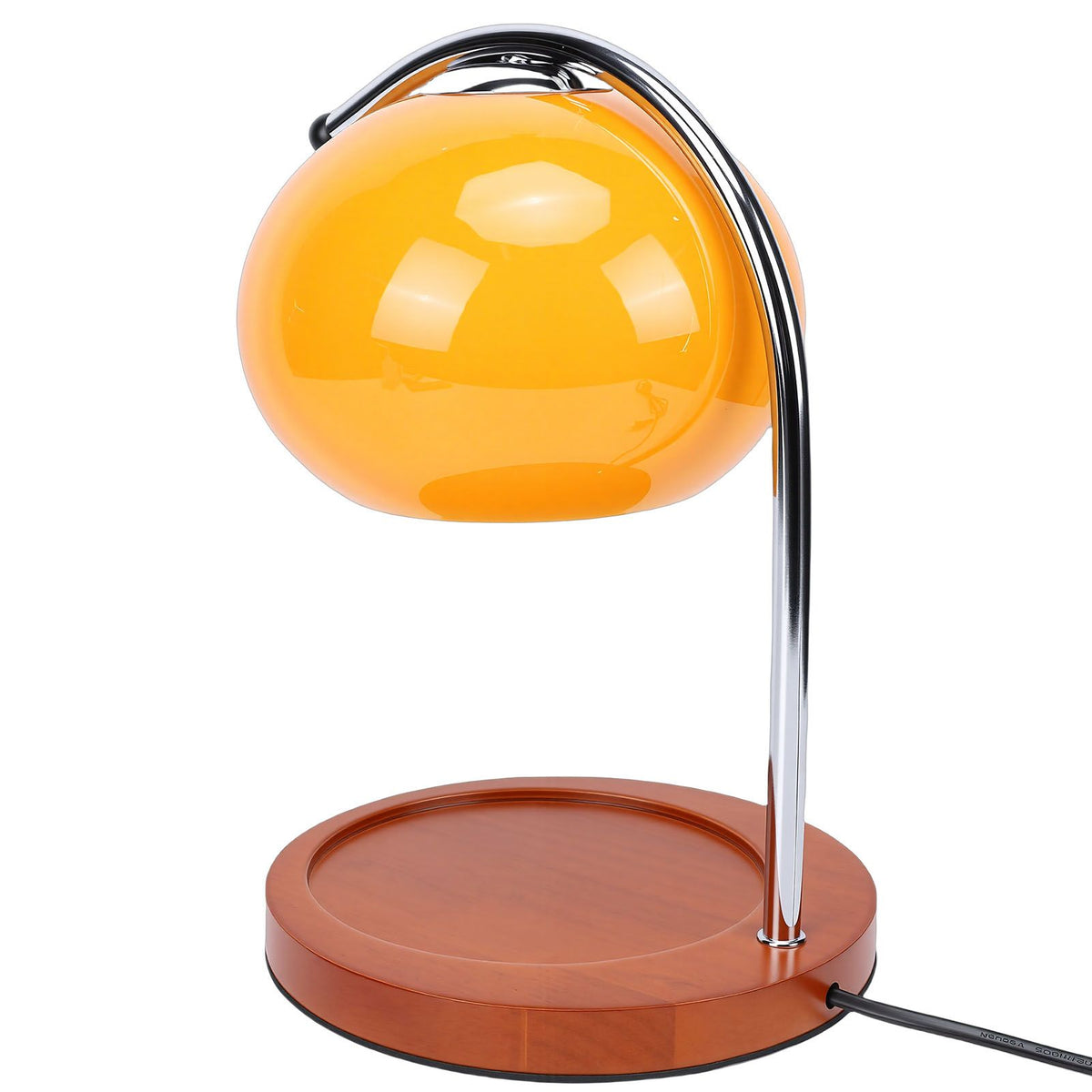 Candle Warmer Lamp Adjustable Temperature Dimmable Glass Candle Melting Desk Lamp Bedroom Decorative Light Orange