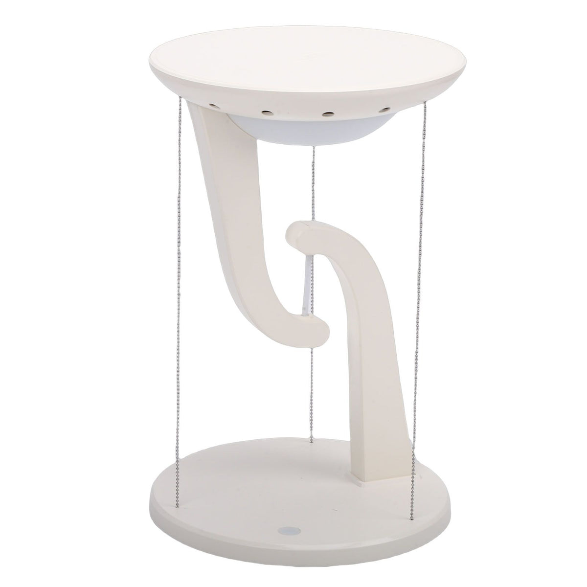 Floating Desk Lamp Round Creative USB Levitating Table Lamp with Wireless Charging for Bedroom Bedside Night Light Ornament