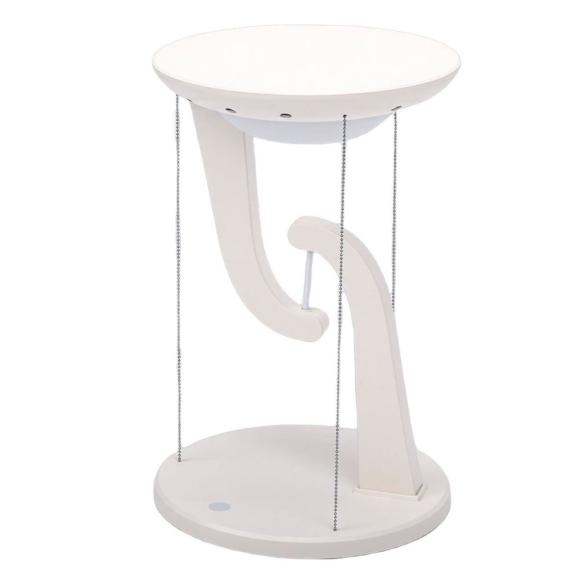 Floating Desk Lamp Round Creative USB Levitating Table Lamp with Wireless Charging for Bedroom Bedside Night Light Ornament