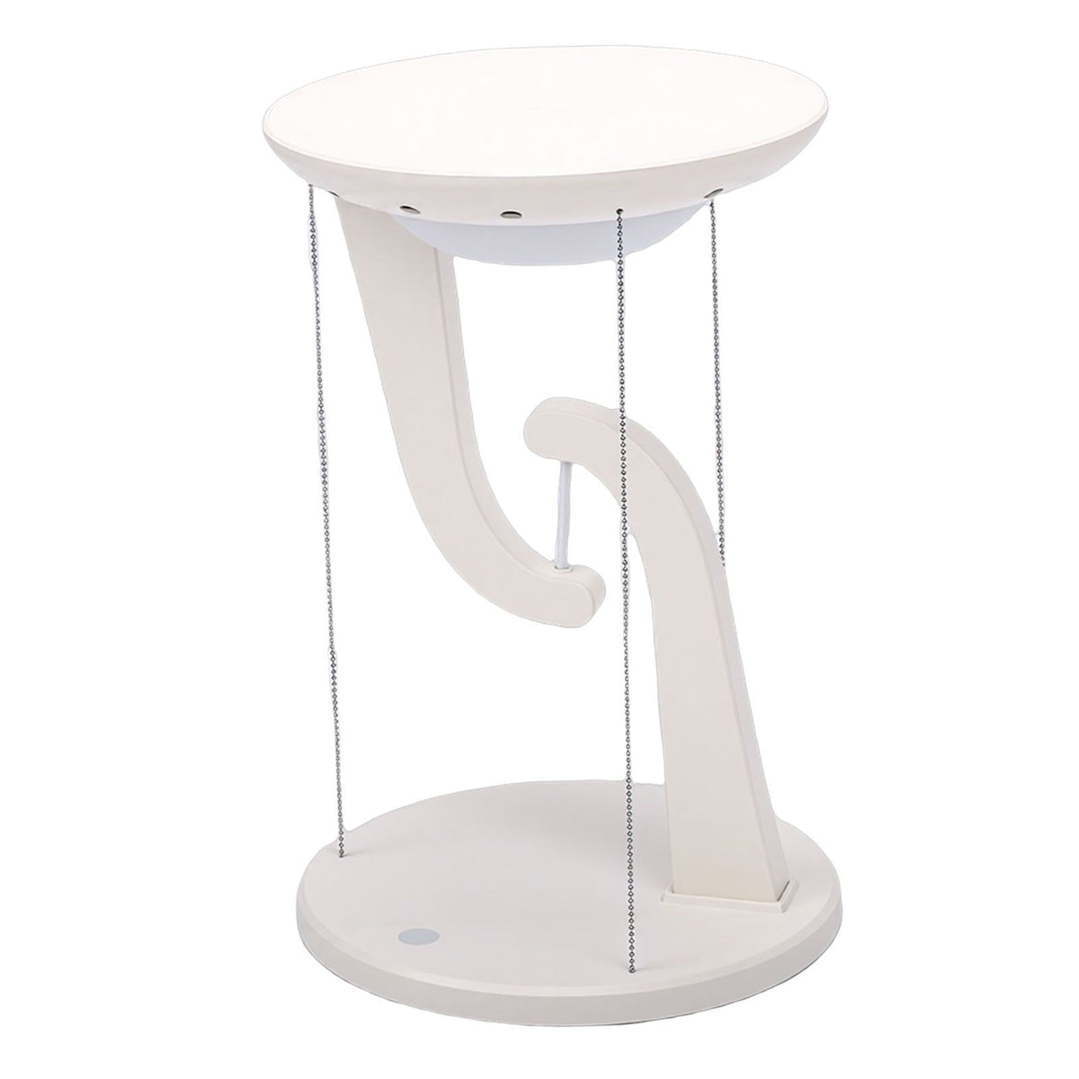 Floating Desk Lamp Round Creative USB Levitating Table Lamp with Wireless Charging for Bedroom Bedside Night Light Ornament