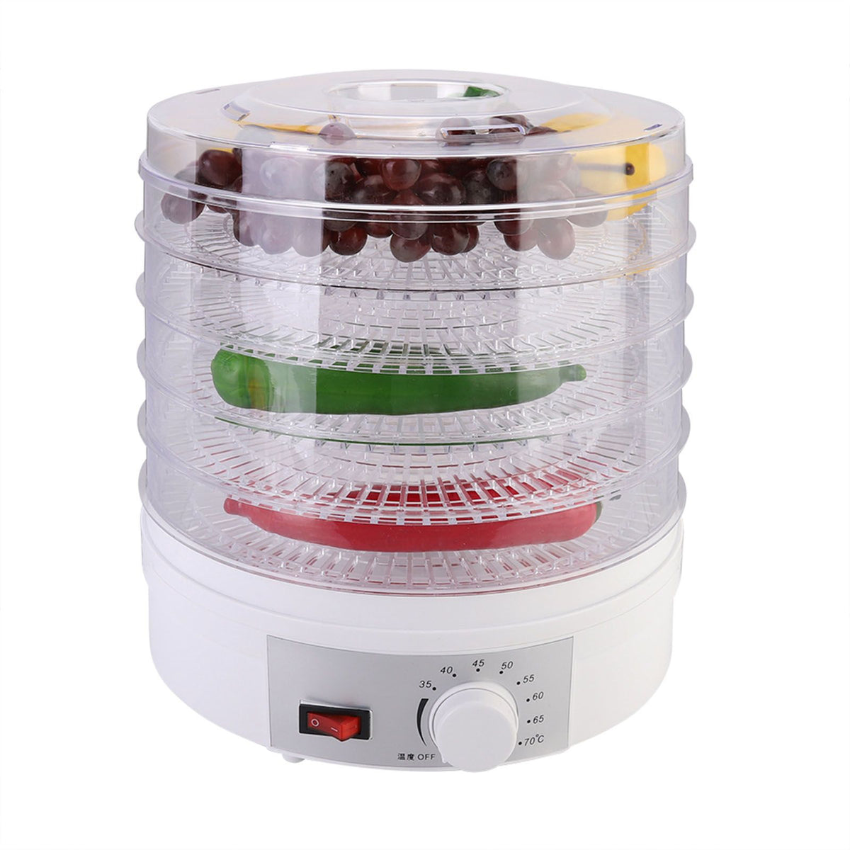 350W 5-Layer Household Dried Fruit Dehydrator Machine Fruit Food Dryer 15L