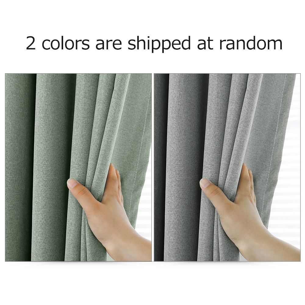 Blackout Curtains for Bedroom Grommet Insulated Room Curtains for Living Room, Set of 2 Panels (53*63in)