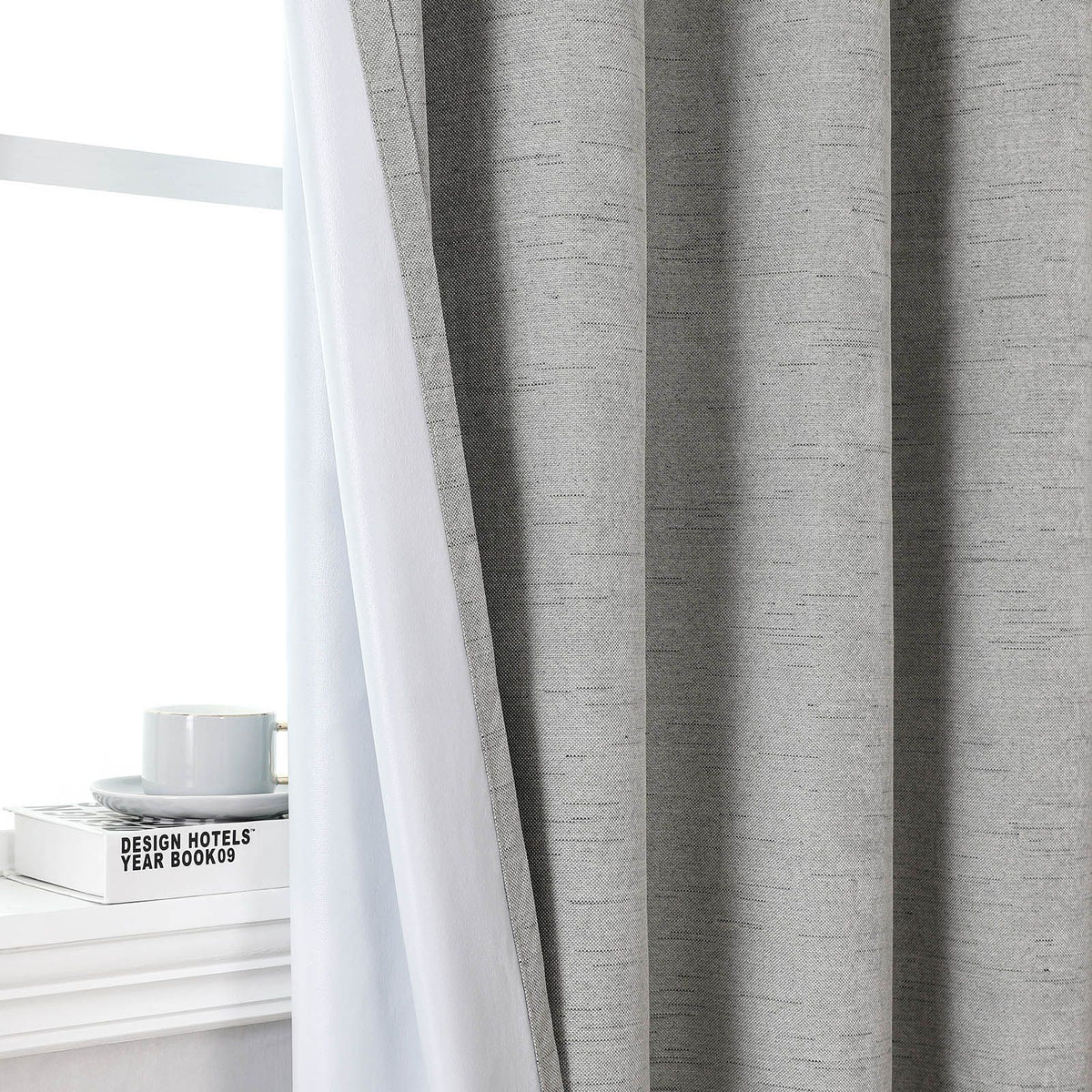 Blackout Curtains for Bedroom Grommet Insulated Room Curtains for Living Room, Set of 2 Panels