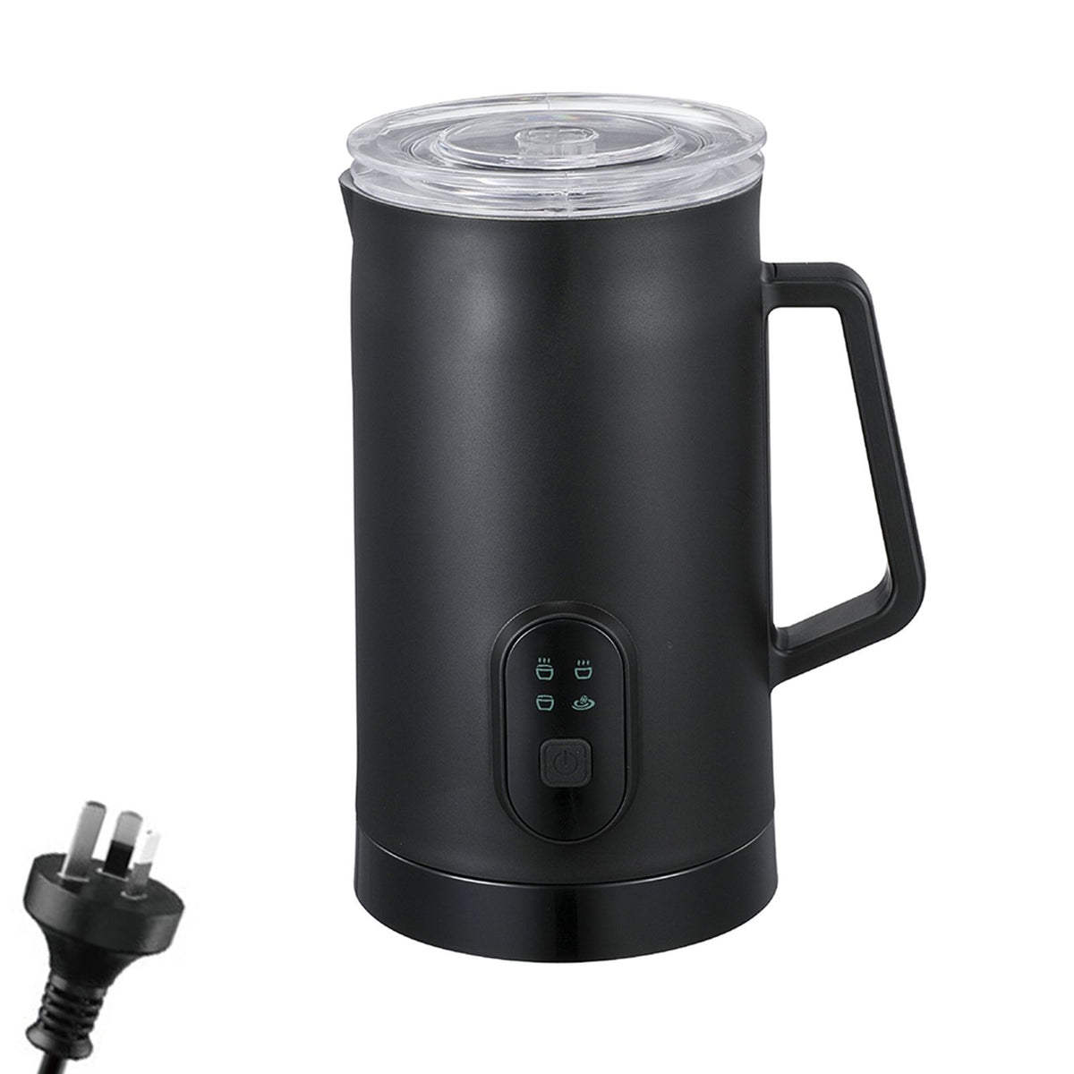 Electric Milk Frother 400W 580ml/19.61oz Warm and Cold Milk Foamer Silent Operation 4 In 1 Automatic Non Slip Stainless Steel Maker for Coffee Latte Cappuccino Hot Chocolate