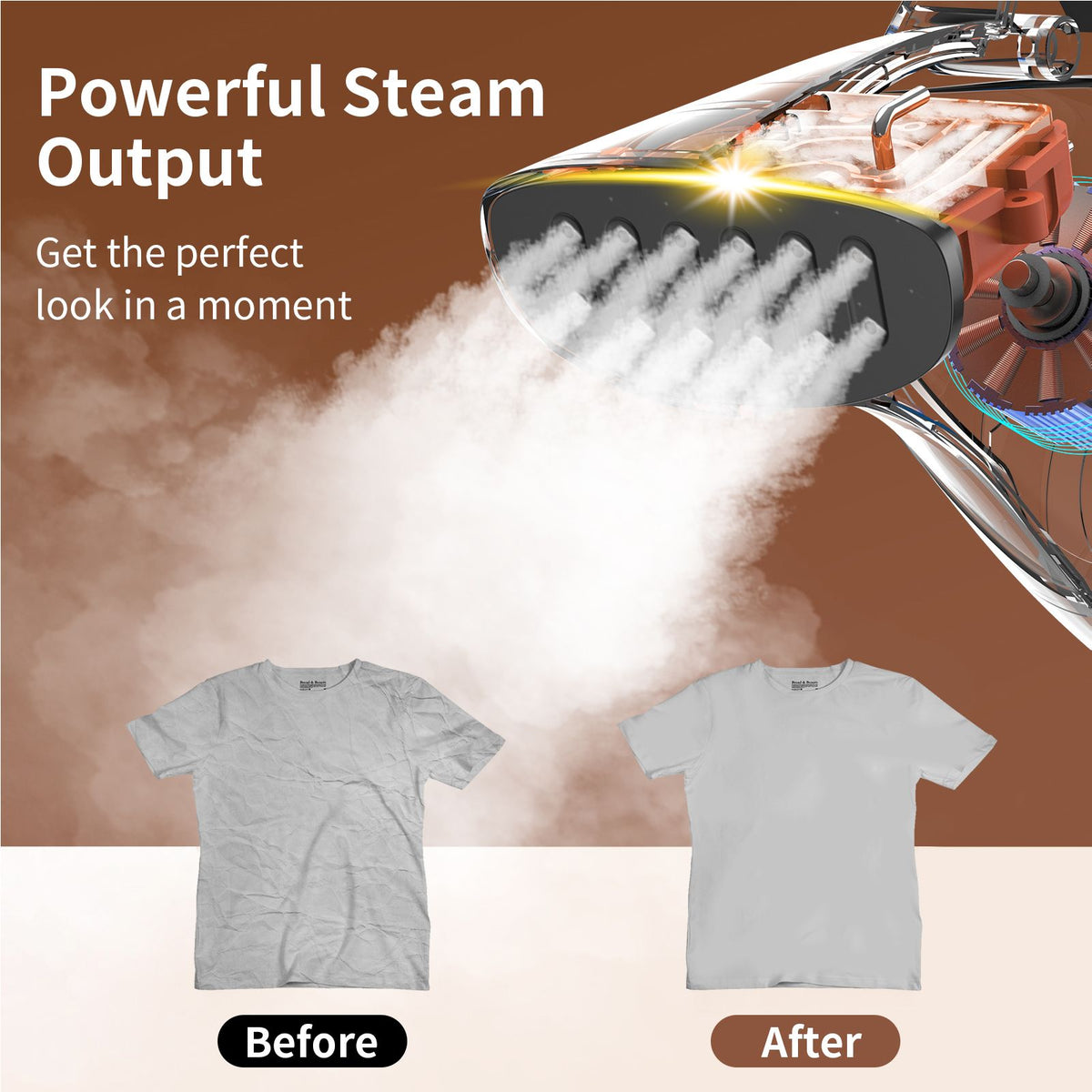 Portable Steamer for Clothes Handheld 140℃/284℉ High Temperature Steam 170ml/5.7oz Water Tank 700W High Power 40s Fast Heat Strong Penetrating Garment Steamer Removes Wrinkle for Home Office Travel