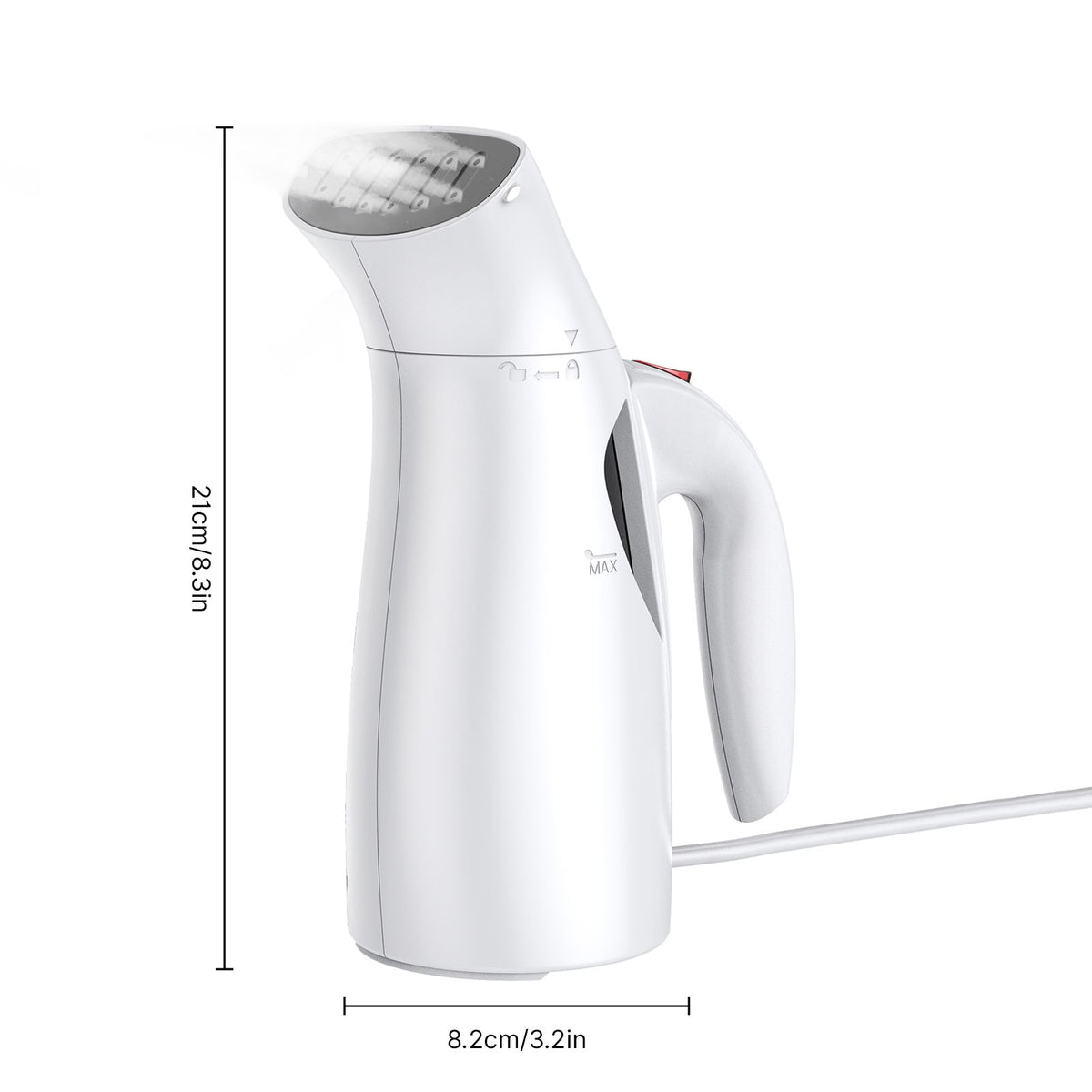 Portable Steamer for Clothes Handheld 140℃/284℉ High Temperature Steam 170ml/5.7oz Water Tank 700W High Power 40s Fast Heat Strong Penetrating Garment Steamer Removes Wrinkle for Home Office Travel