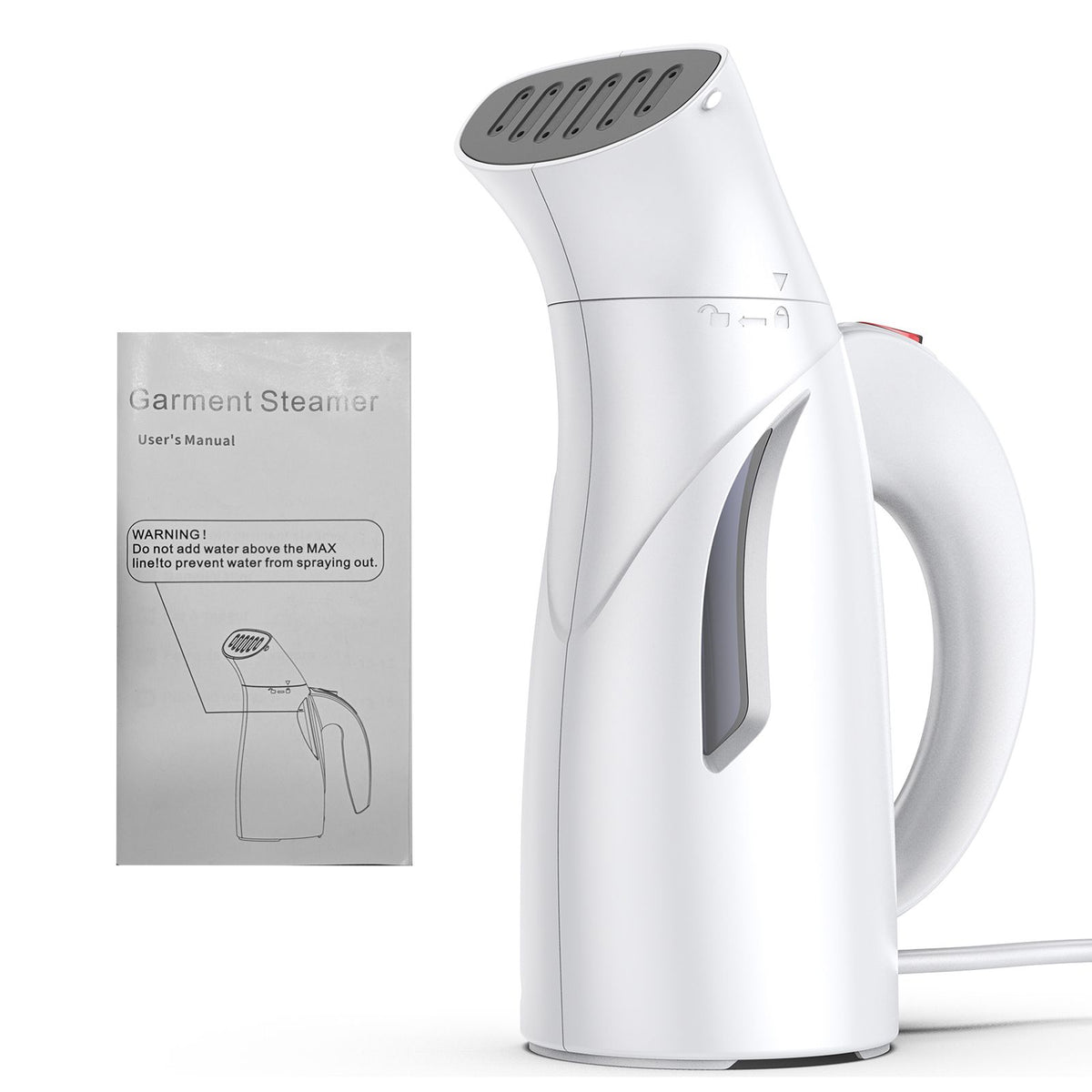 Portable Steamer for Clothes Handheld 140℃/284℉ High Temperature Steam 240ml/8.1oz Water Tank 700W High Power 40s Fast Heat Strong Penetrating Garment Steamer Removes Wrinkle for Home Office Travel