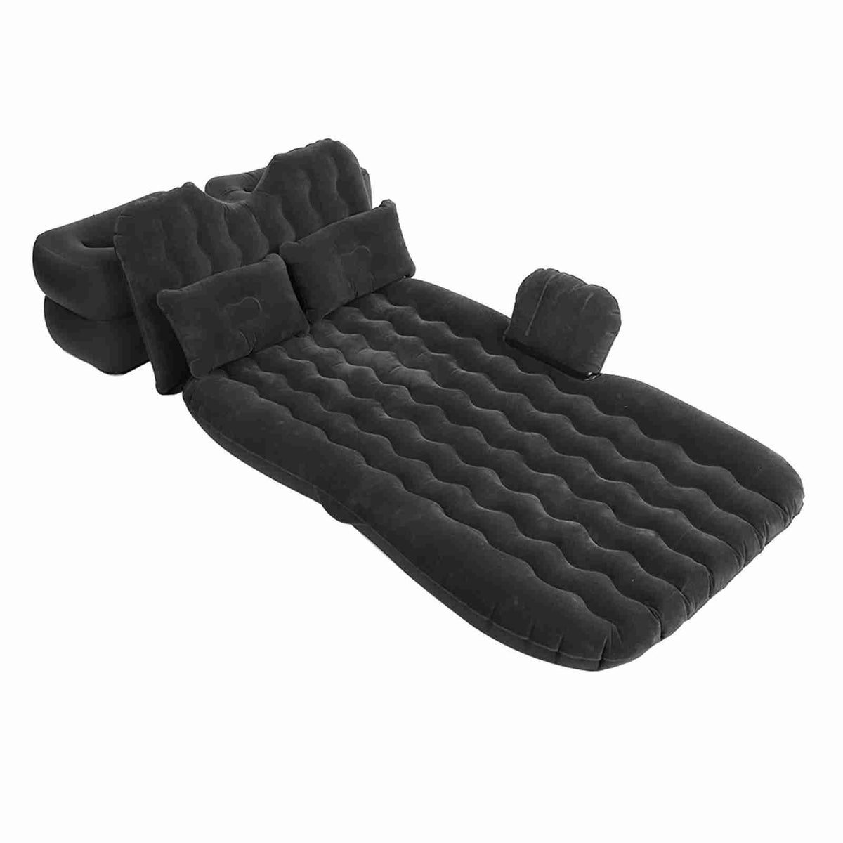 Inflatable Bed Mattress Indoor Outdoor Camping Travel Car Back Seat Air Beds Cushion(Black)