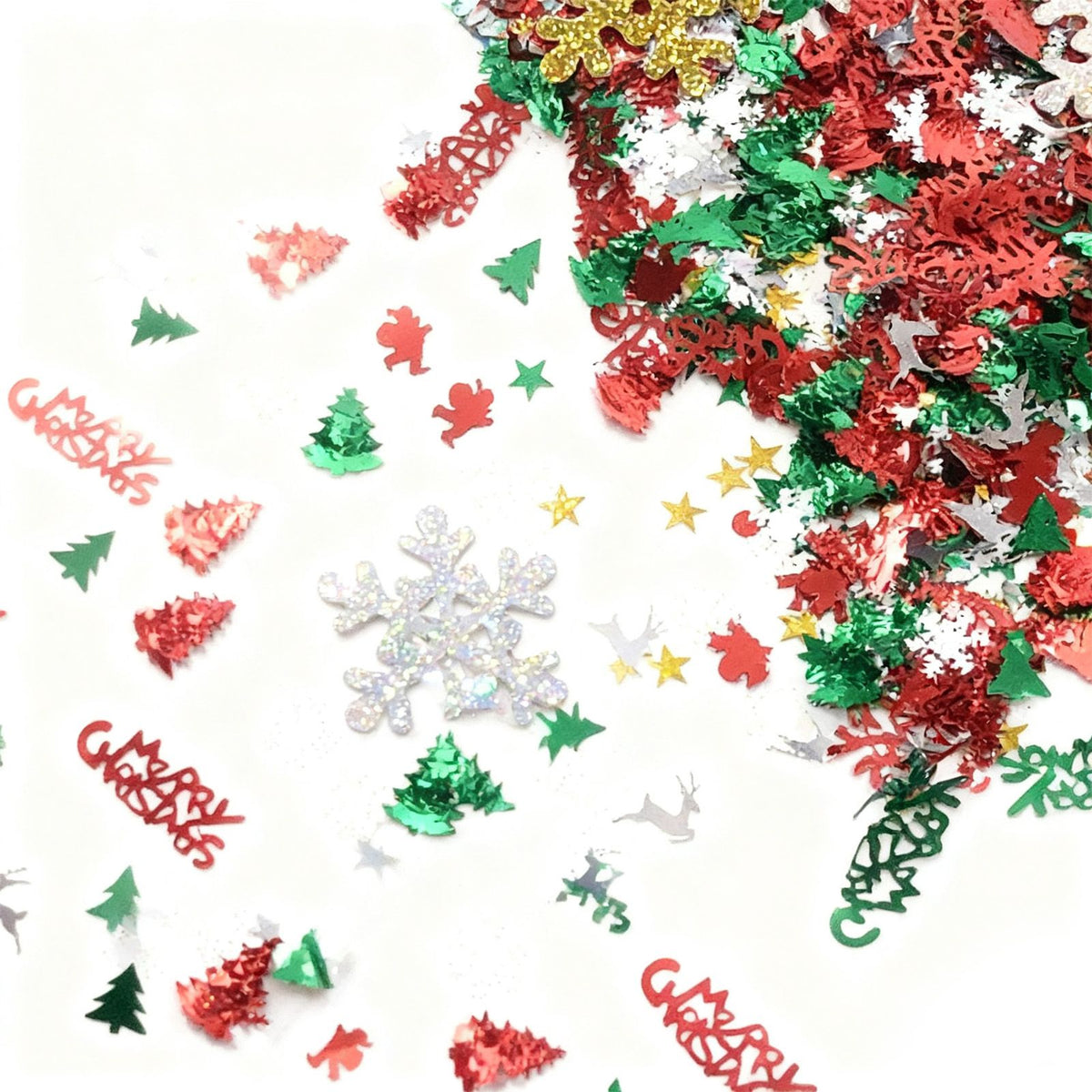 50g Christmas Table Confetti Pentagram Santa Merry Christmas Letters Pine DIY Accessories