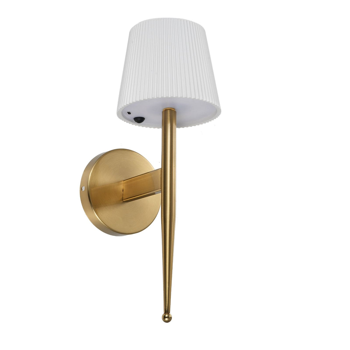 Modern Decorative Wall Sconce Solar-powered Wall Light Indoor Outdoor Wall Lighting Fixture Wall-mounted Lamp for Living Room Beadroom Study Porch Yard
