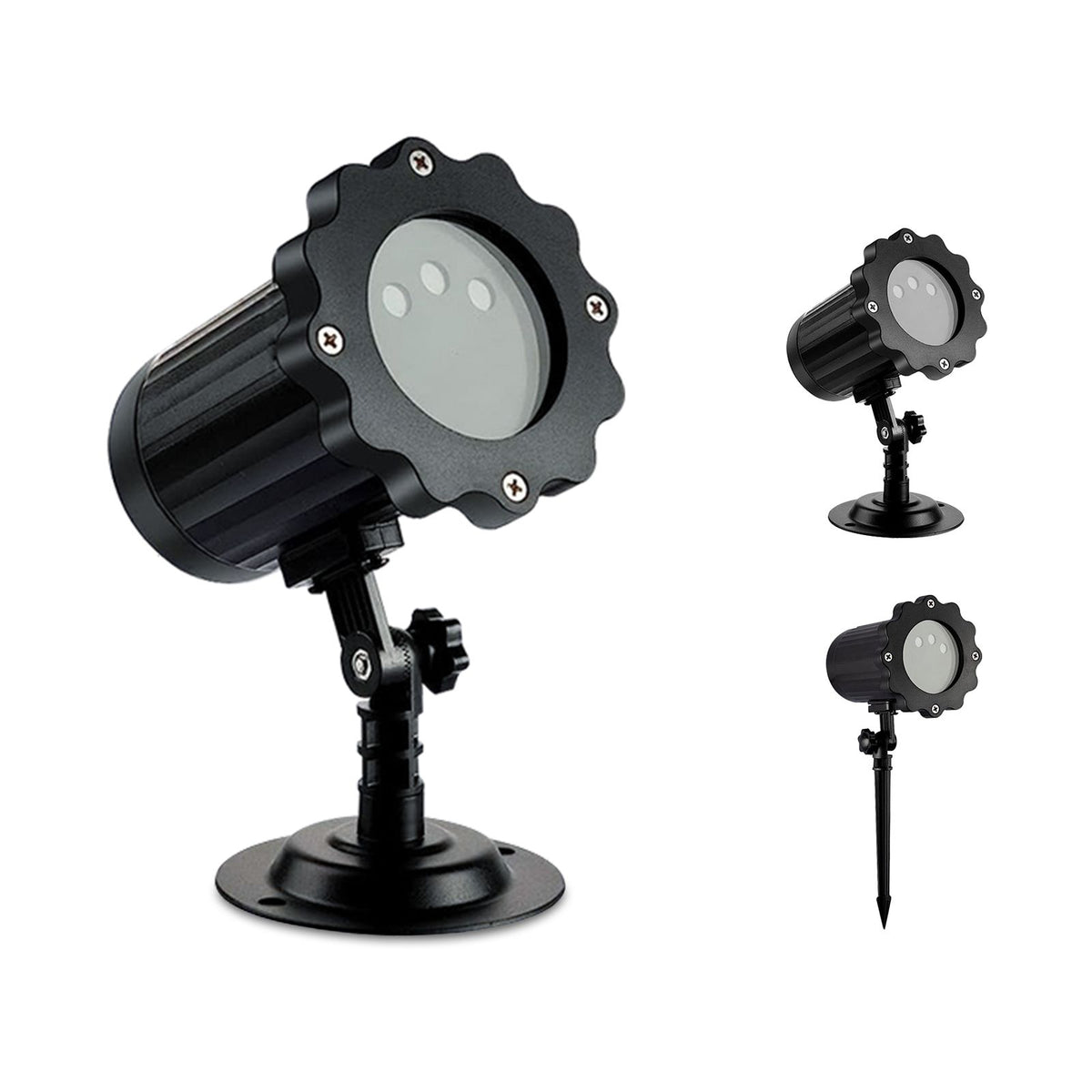 Outdoor Garden Christmas Light Projector 3 Light Colors Red Green Blue Remote Control Waterproof IP65 Holiday Decorative Lighting