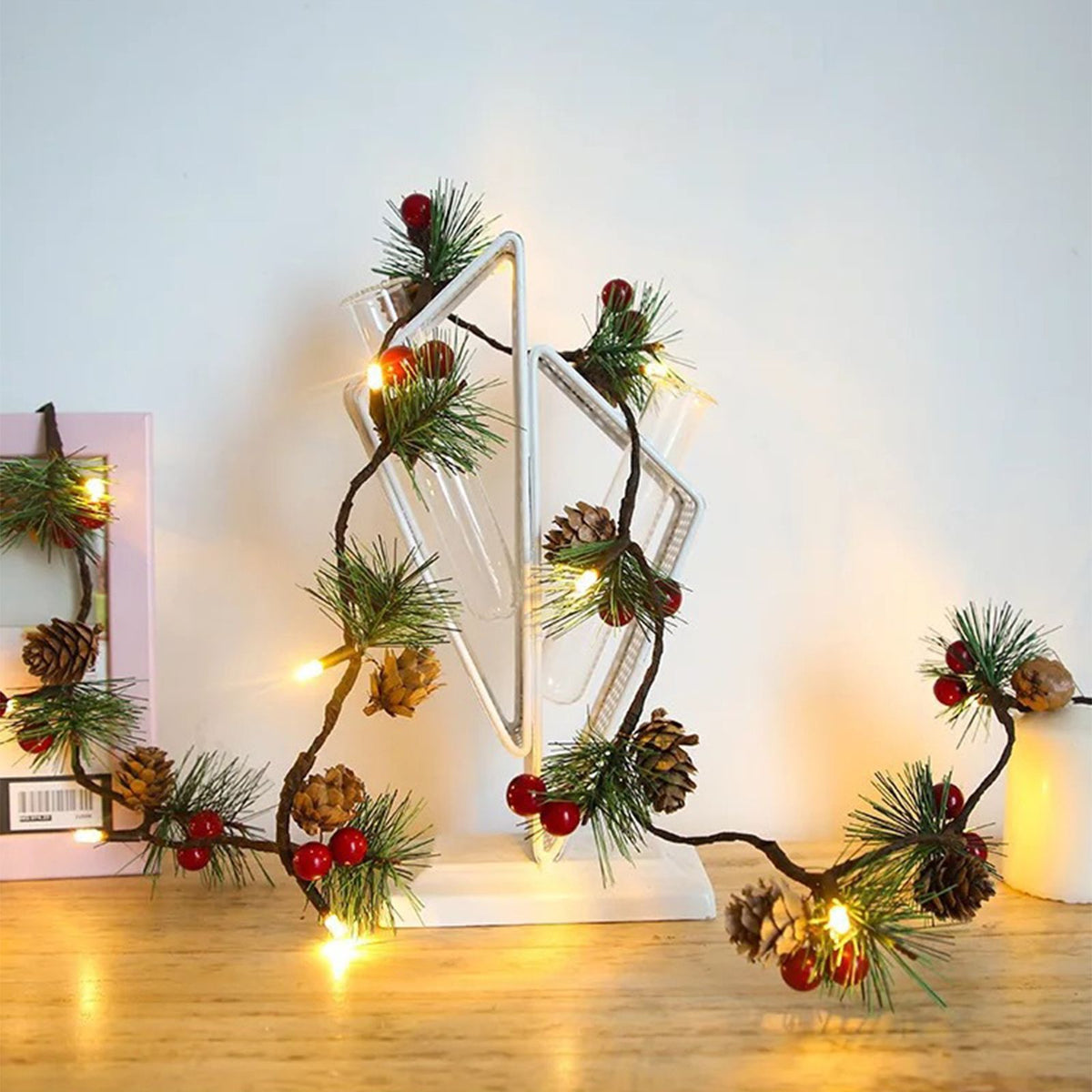 LED Copper Wire Lights Pinecone Light String Pine Needle Decoration Small Mulberry Creative Decorative Lights