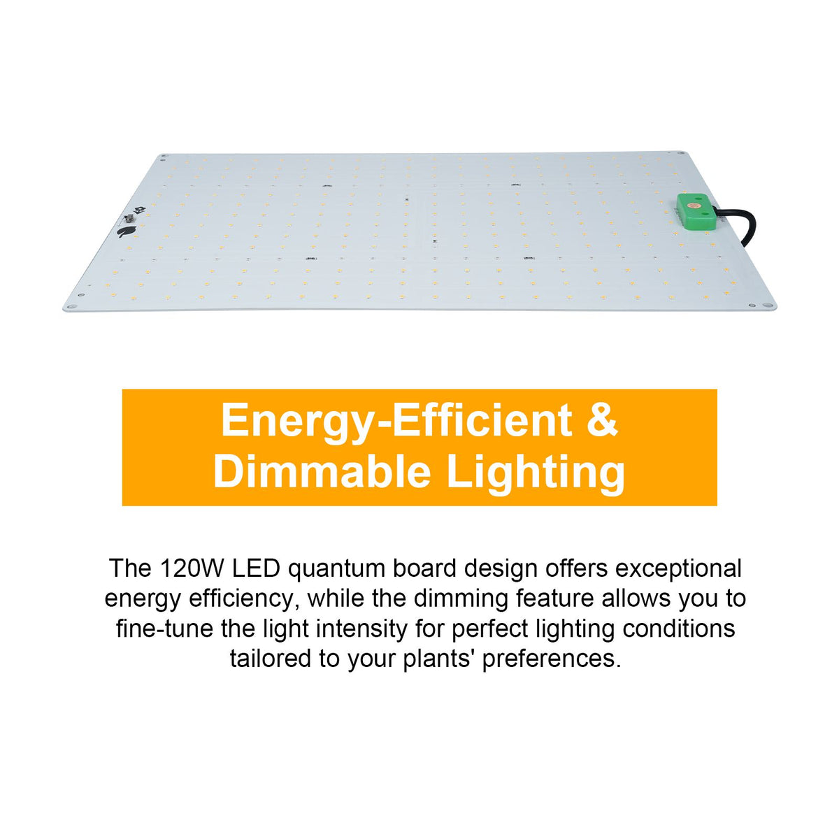 150W Dimmable Full Spectrum Indoor Plant Growth Light Quantum Board Grow Light Veg and Bloom Dual Switch Hanging Plant Growing Lamp for Seedlings Flowers Greenhouse Indoor Gardening