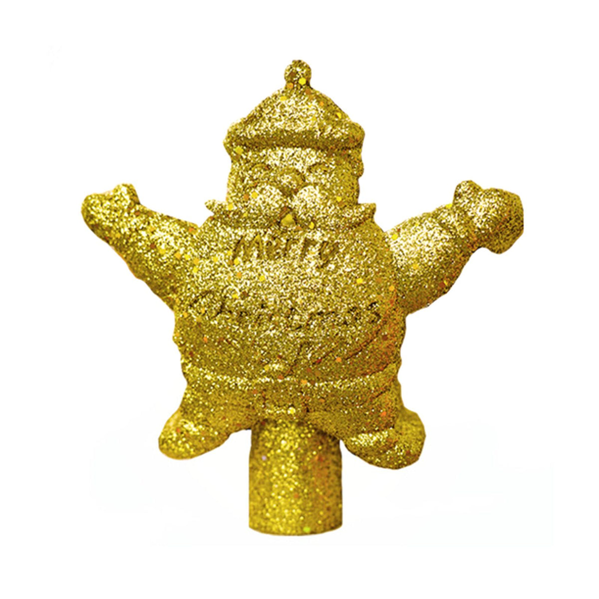LED Christmas Tree Top Projection Light Shiny Gold Christmas Tree Top Decoration with 5 Slides Rotating Dynamic Projection