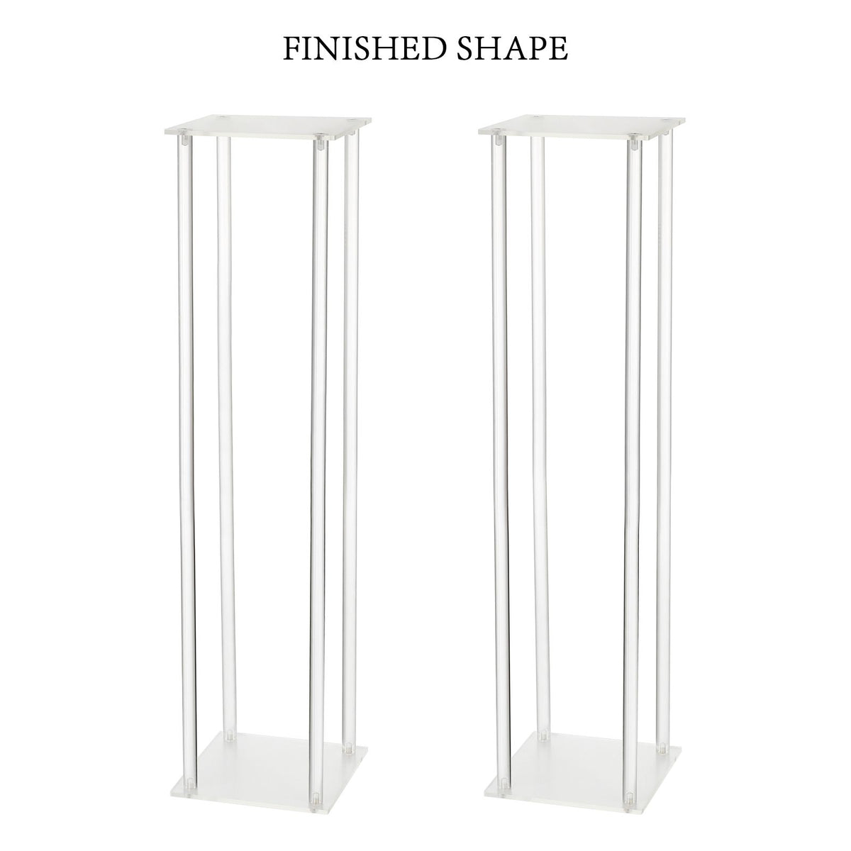 Wedding Acrylic Road Lead Flower Stand Cylinder Vase Flower Arrangement Wedding Decoration