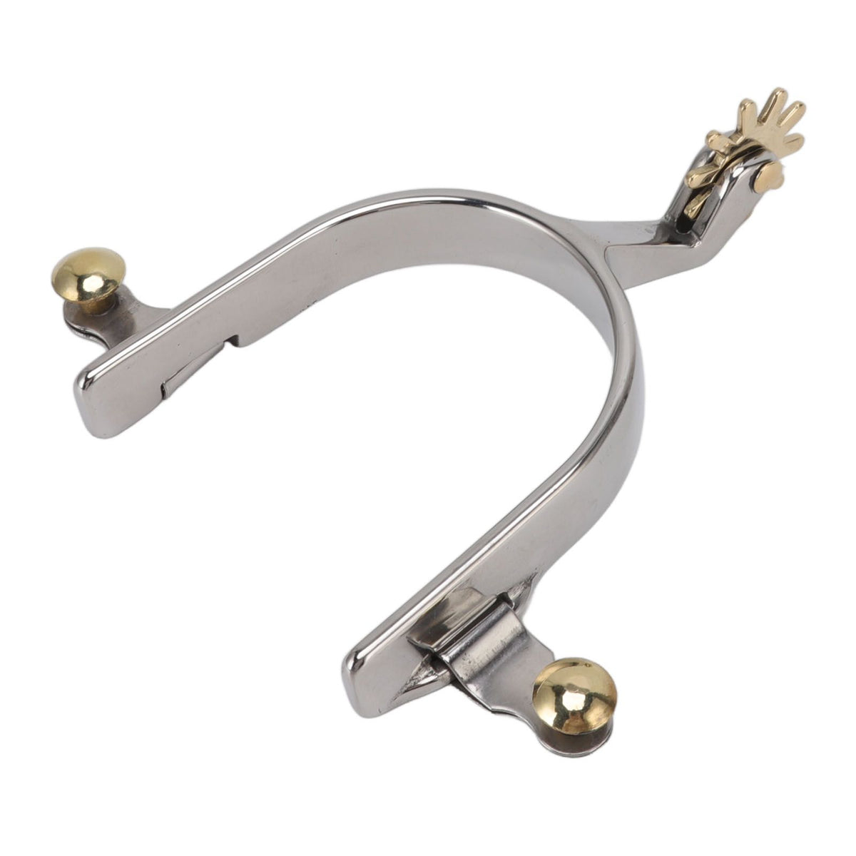 1 Pair Horse Spurs Stainless Steel Exquisite Cowboy Equestrian Boot Spurs for Horse Training Equestrian Competition