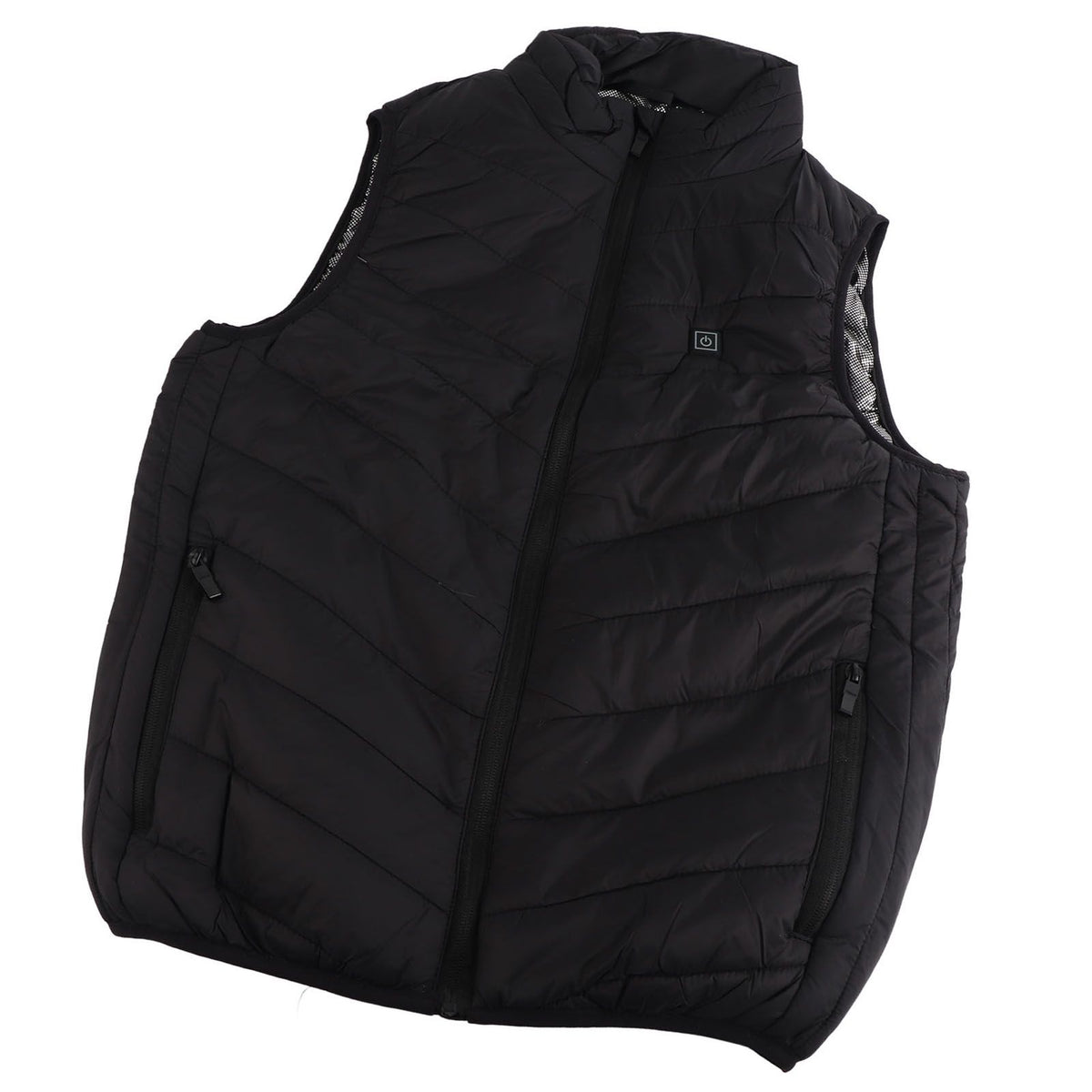 Heated Jacket Unisex 3 Gears Four Zones Heating Polyester Fiber Electric Thermal Vest for Outdoor Winter M
